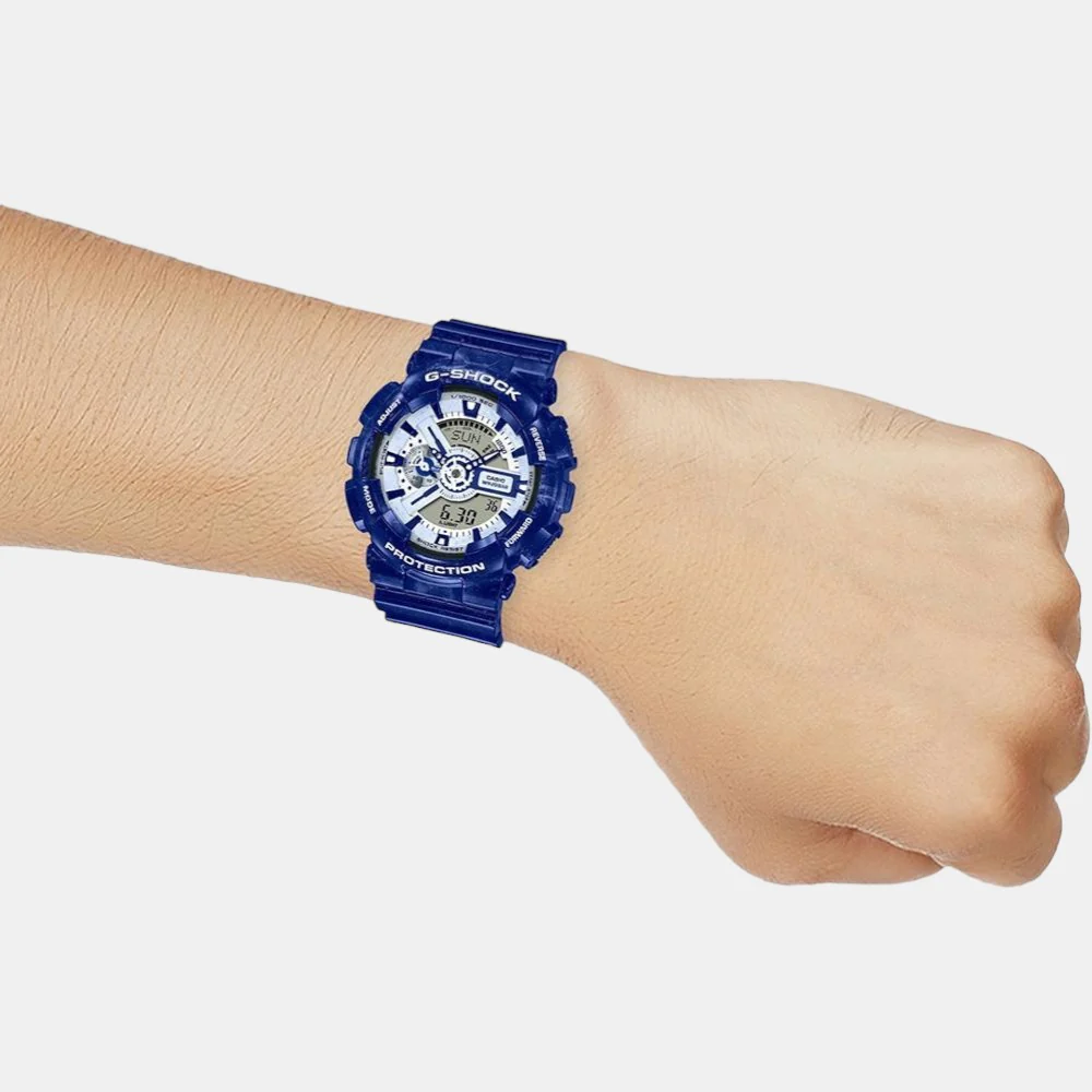 G-Shock Men Quartz Blue Dial Analog-Digital Resin Watch G1258 - Image 6