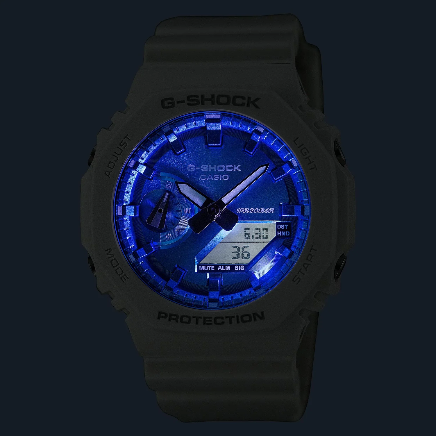 G-Shock Men Quartz Blue Dial Analog-Digital Resin Watch G1470 - Image 4