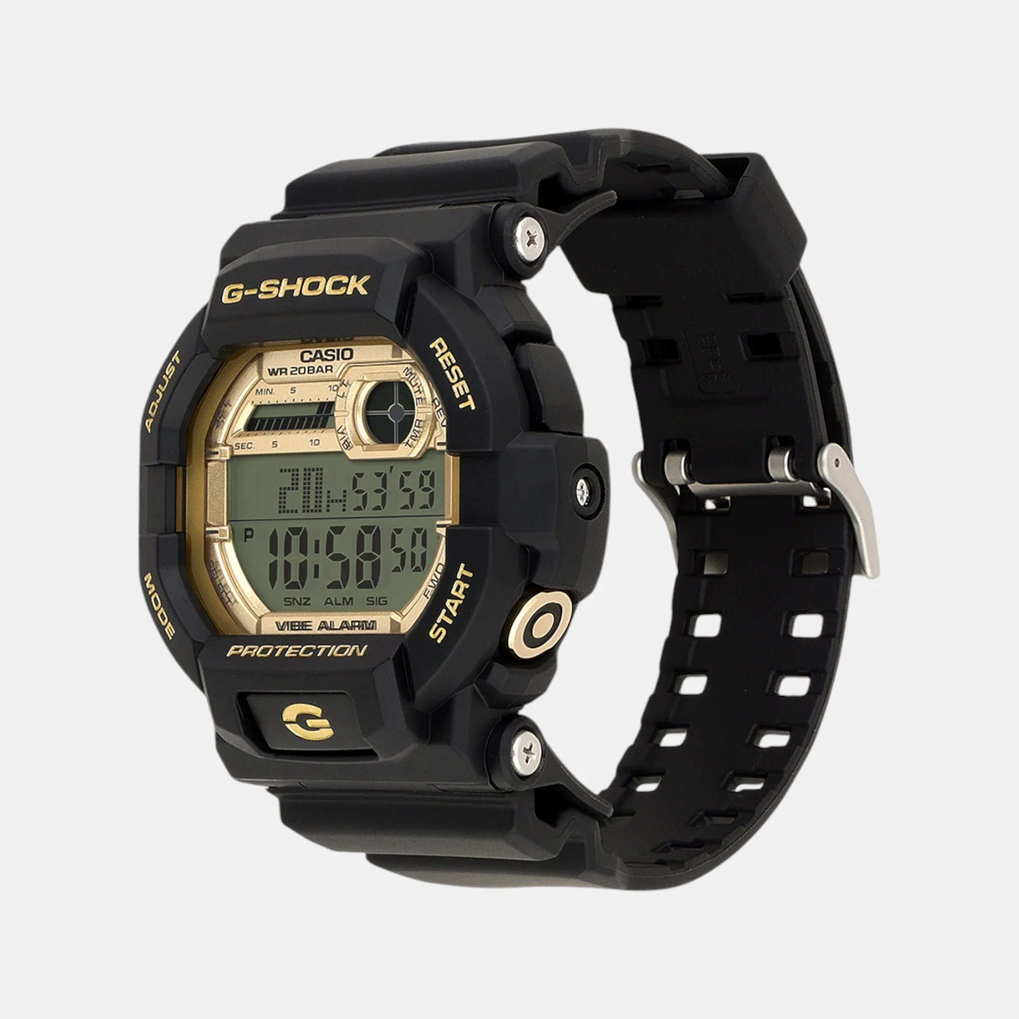 G-Shock Men Quartz Gold Dial Digital Resin Watch G1455 - Image 2
