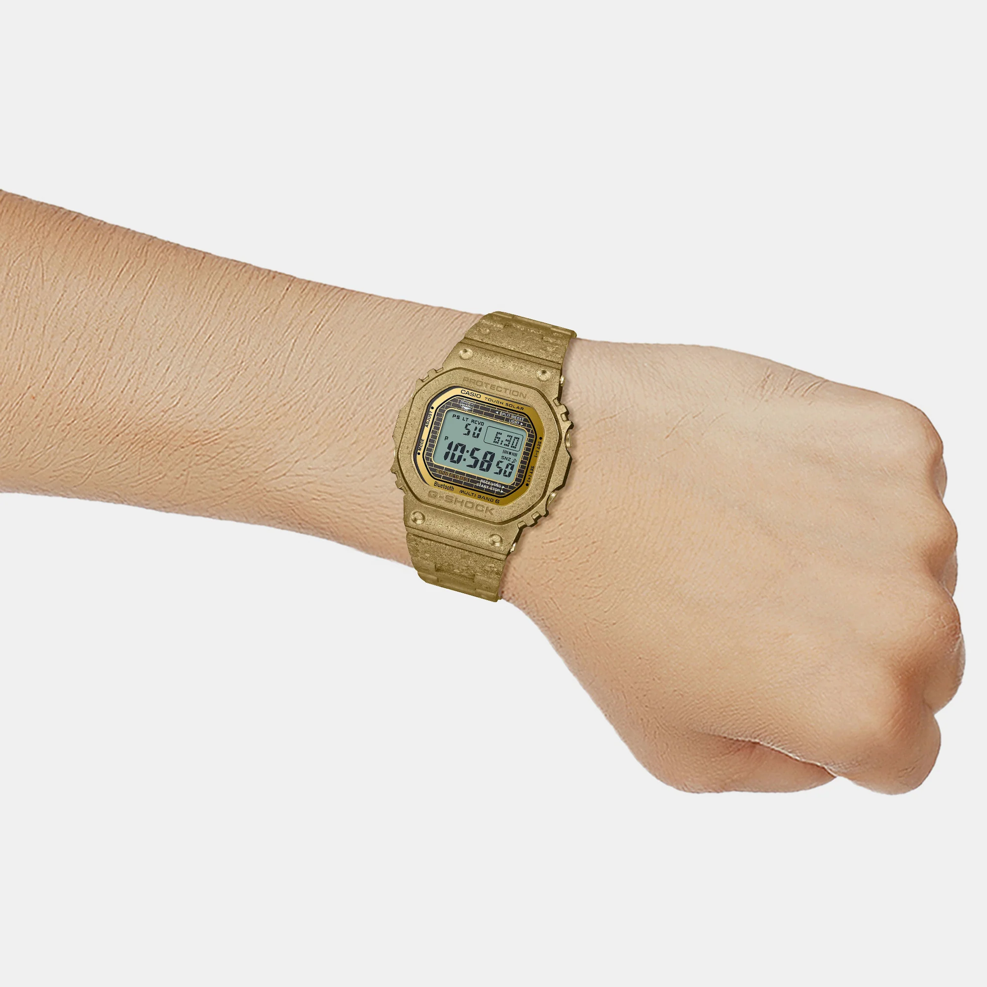 G-Shock Men Quartz Gold Dial Digital Stainless Steel Watch G1392 - Image 8
