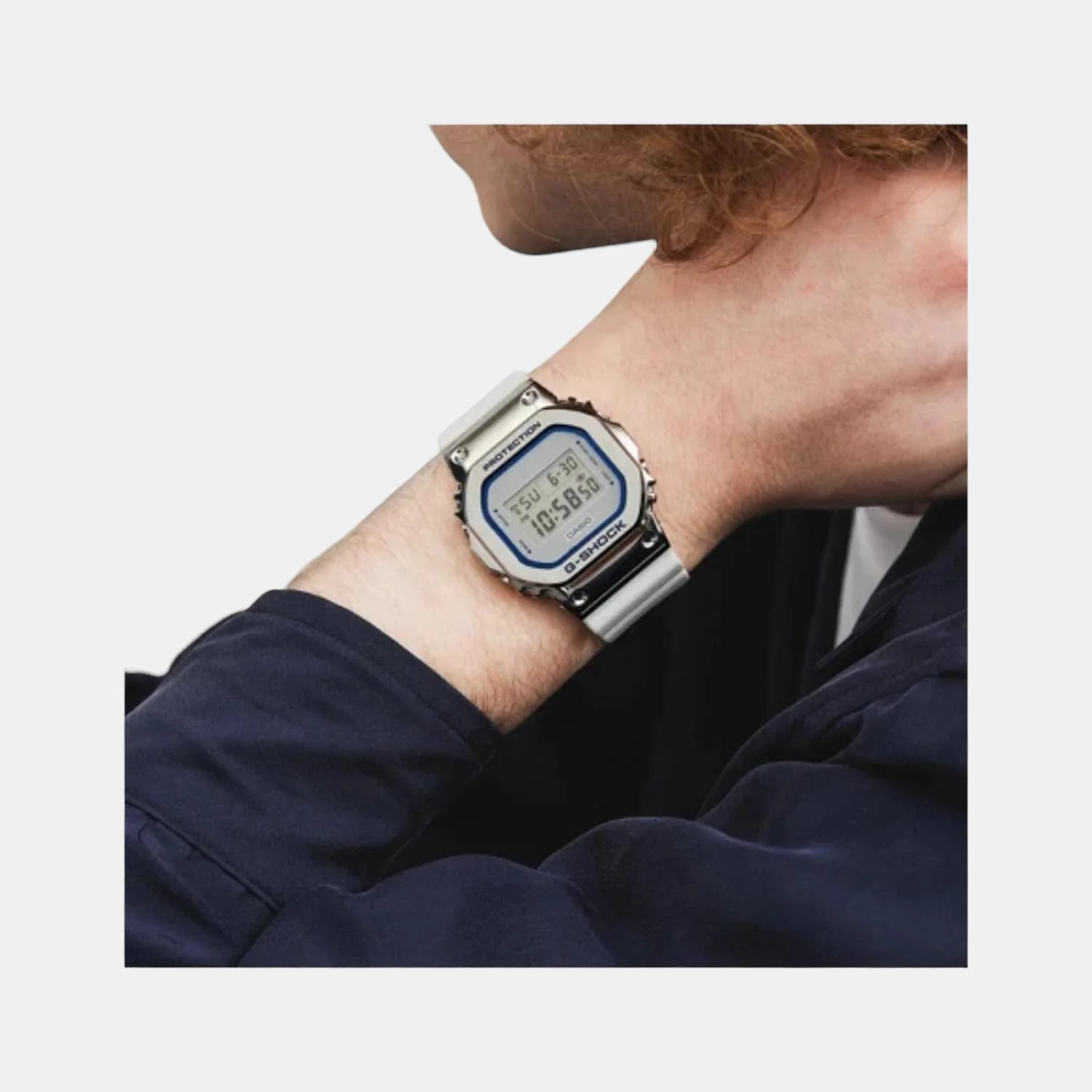 G-Shock Men Quartz Grey Dial Digital Resin Watch G1313 - Image 2