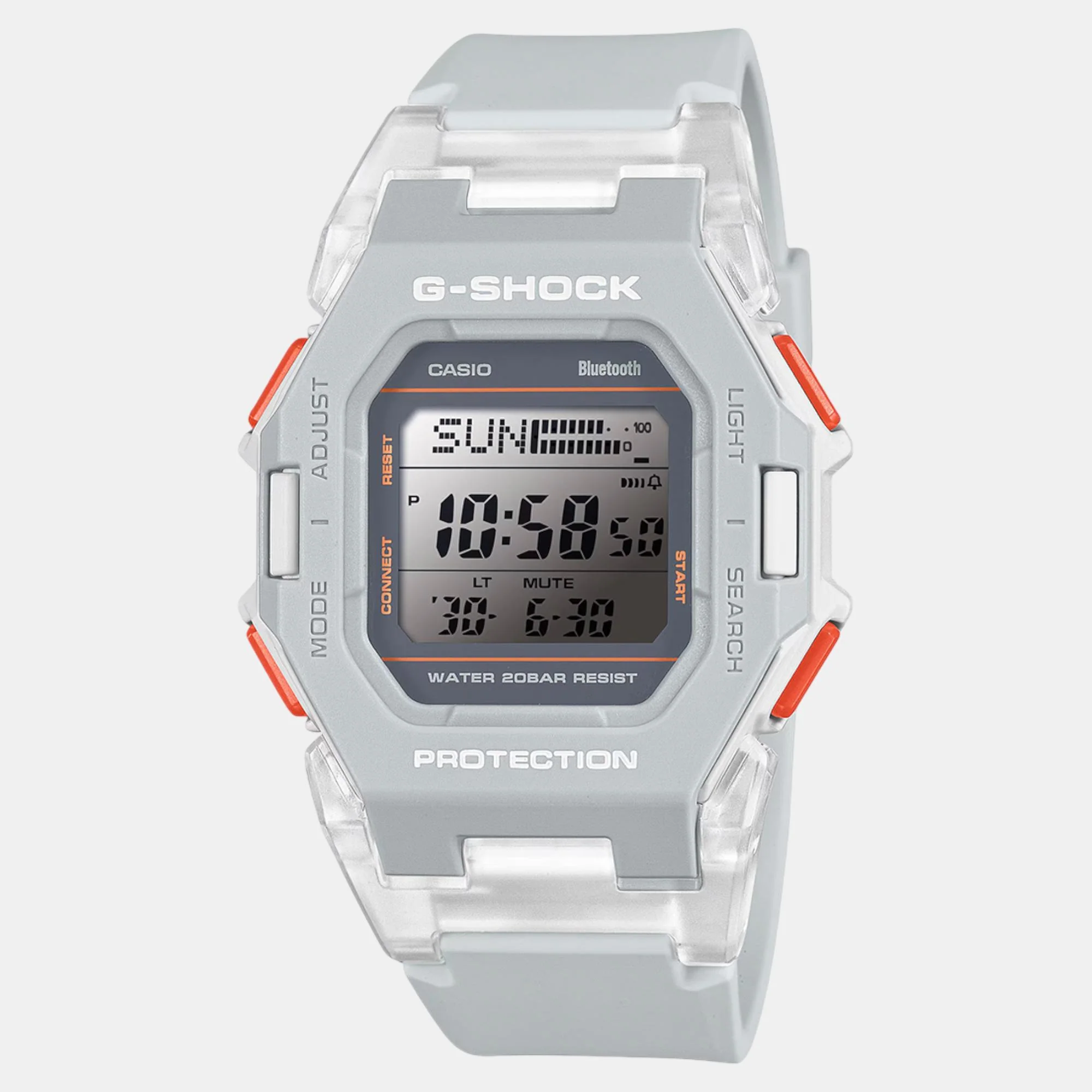 G-Shock Men Quartz Grey Dial Digital Resin Watch G1556 - Image 2