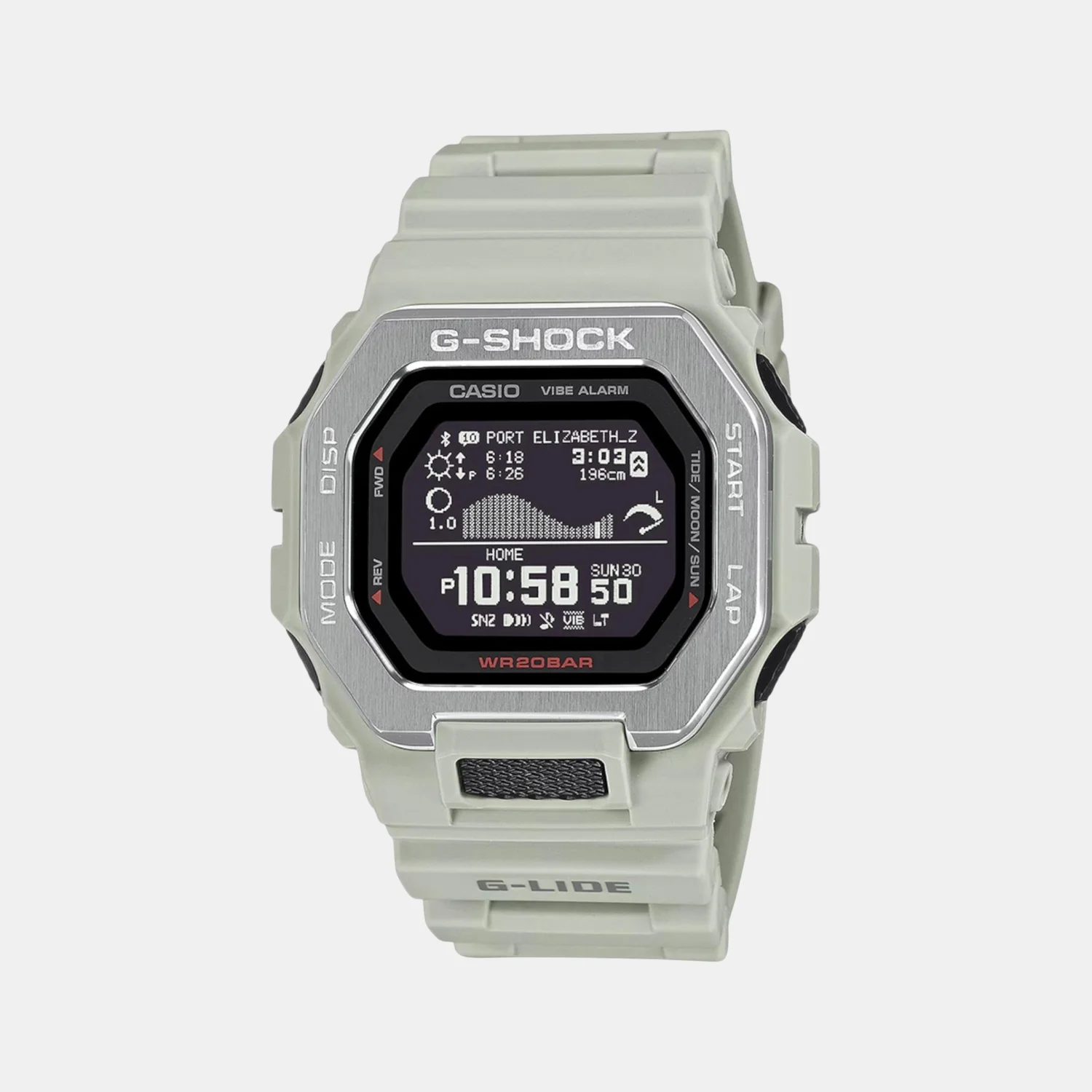 G-Shock Men Quartz Grey Dial Digital Resin Watch G1567