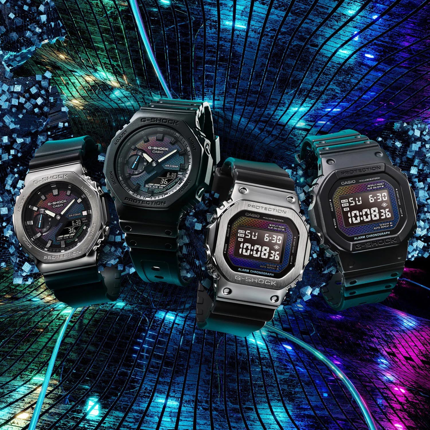 G-Shock Men Quartz Multi-Colour Dial Analog-Digital Resin Watch G1596 - Image 6