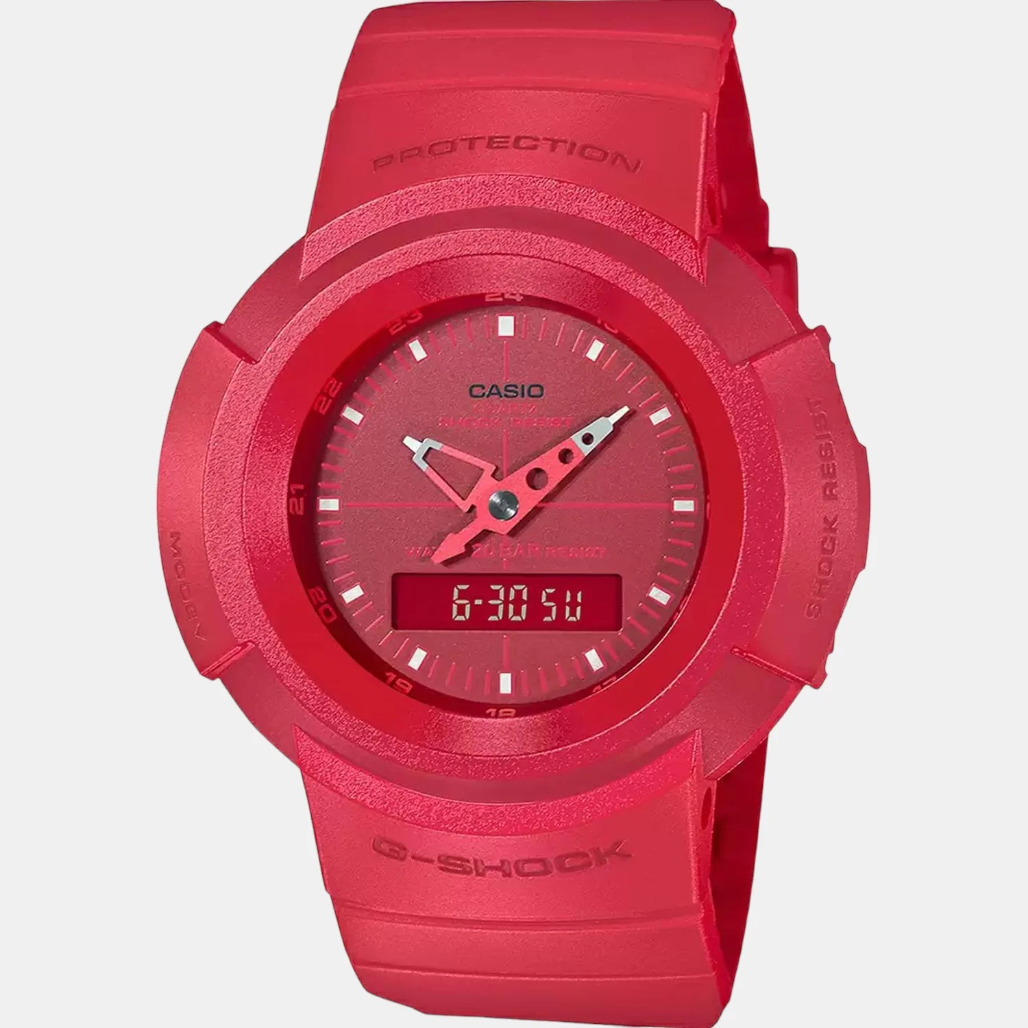 G-Shock Men Quartz Red Dial Analog-Digital Resin Watch G1081 - Image 3