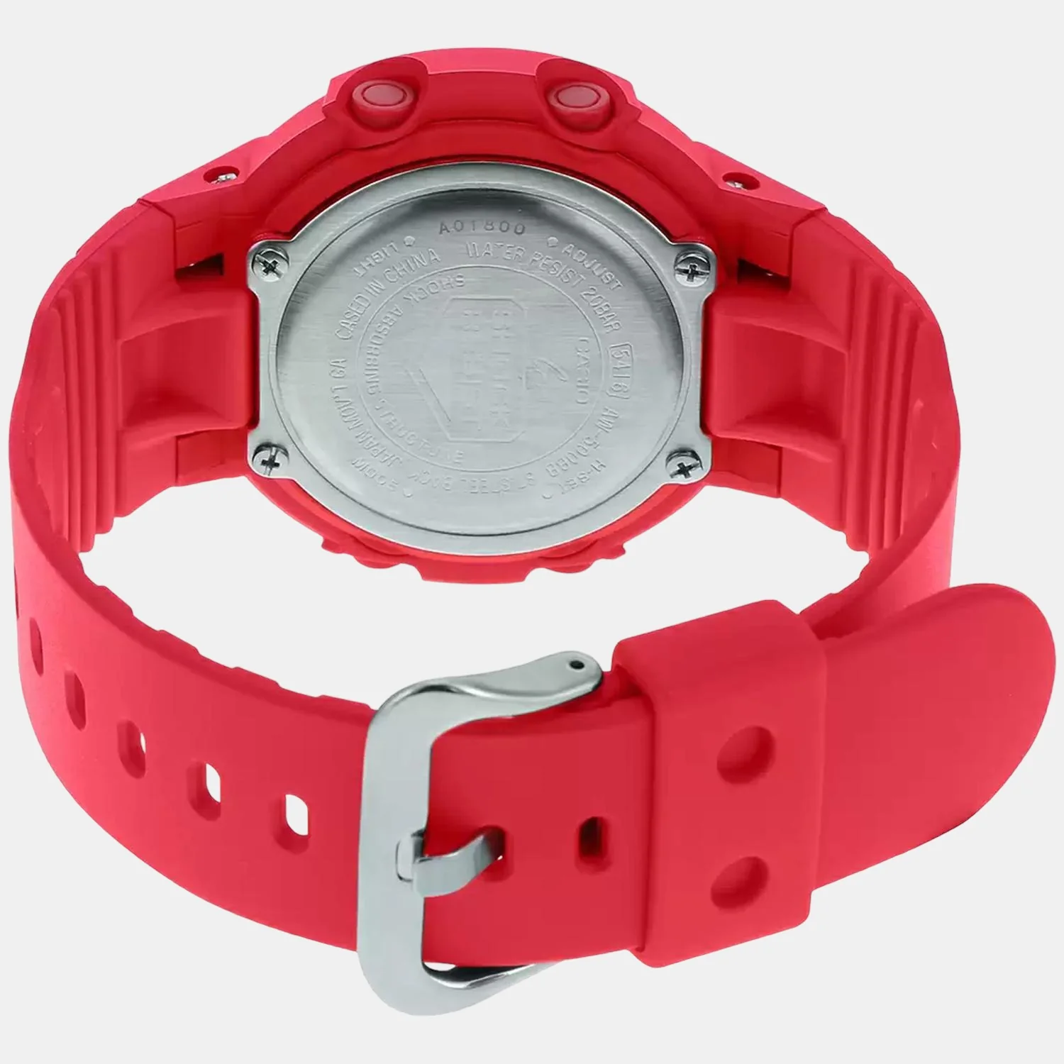 G-Shock Men Quartz Red Dial Analog-Digital Resin Watch G1081 - Image 6
