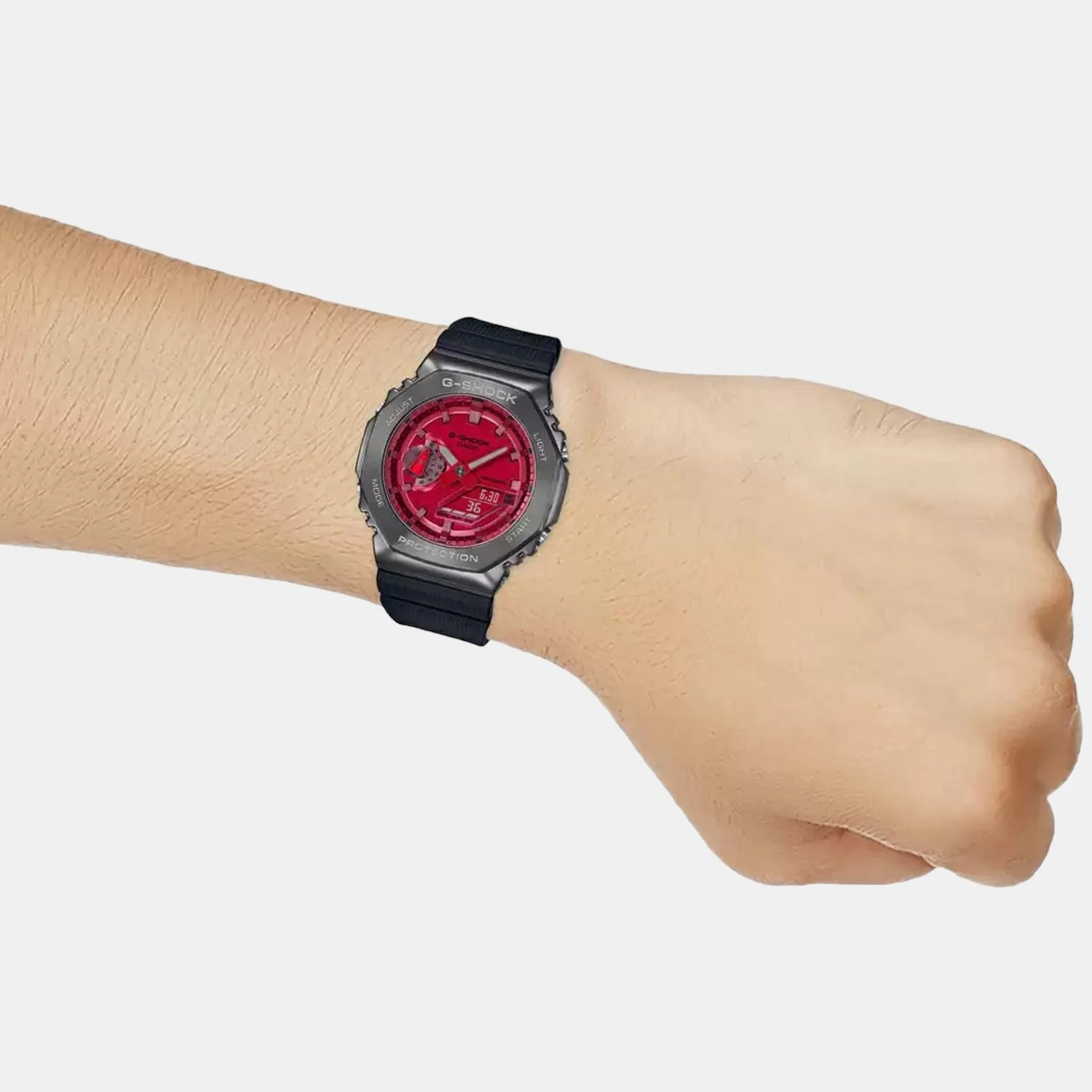 G-Shock Men Quartz Red Dial Analog-Digital Resin Watch G1161 - Image 6