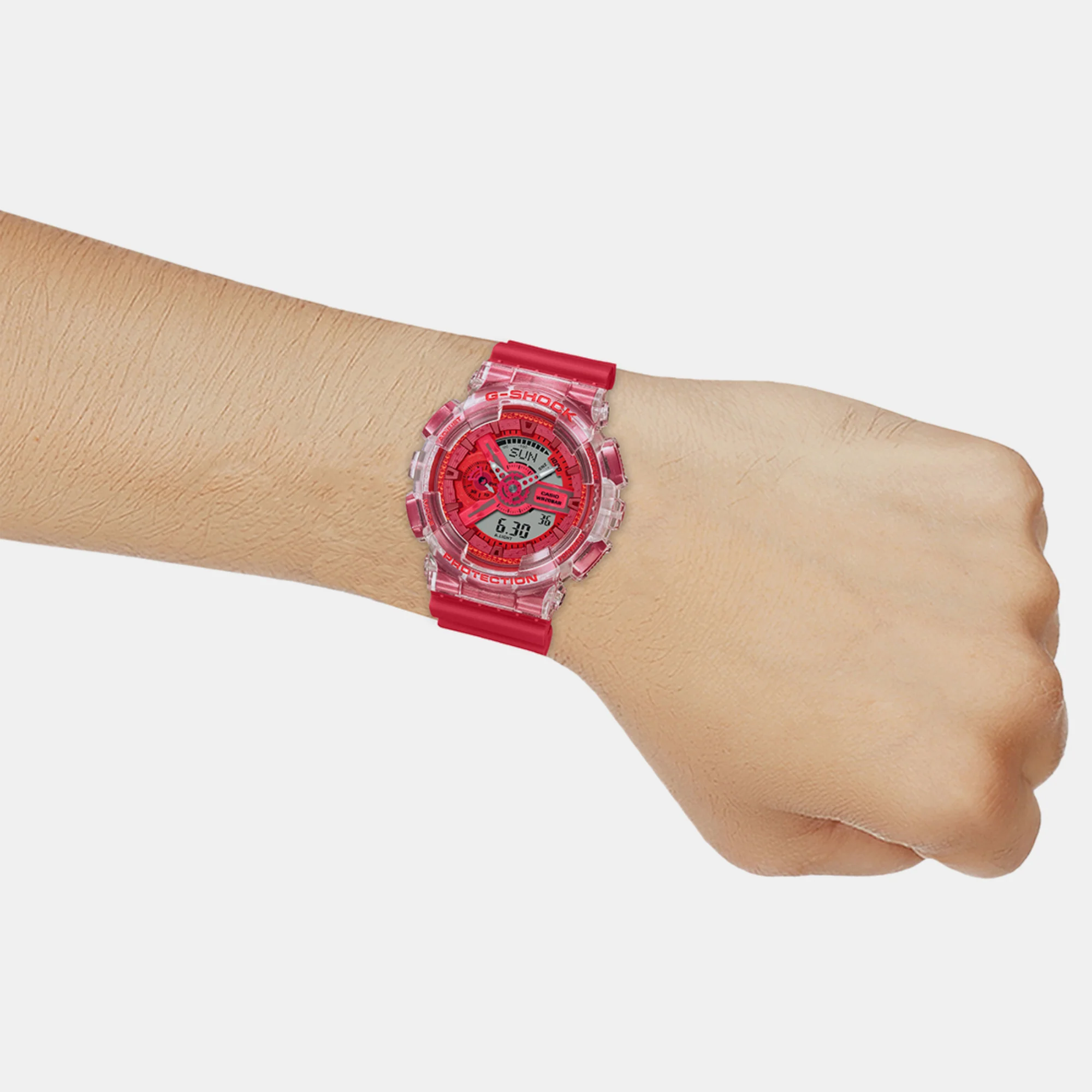 G-Shock Men Quartz Red Dial Analog-Digital Resin Watch G1366 - Image 6
