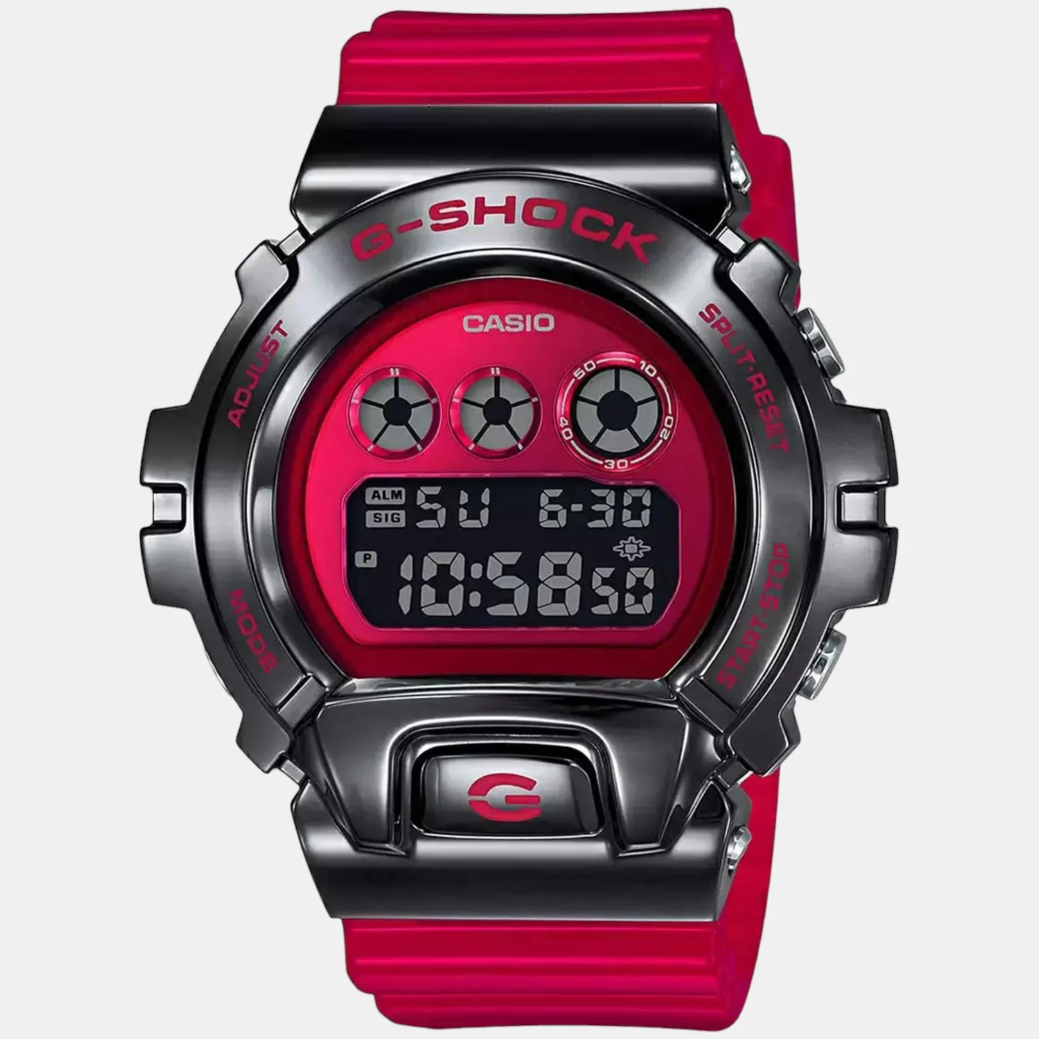 G-Shock Men Quartz Red Dial Digital Resin Watch G1026 - Image 2