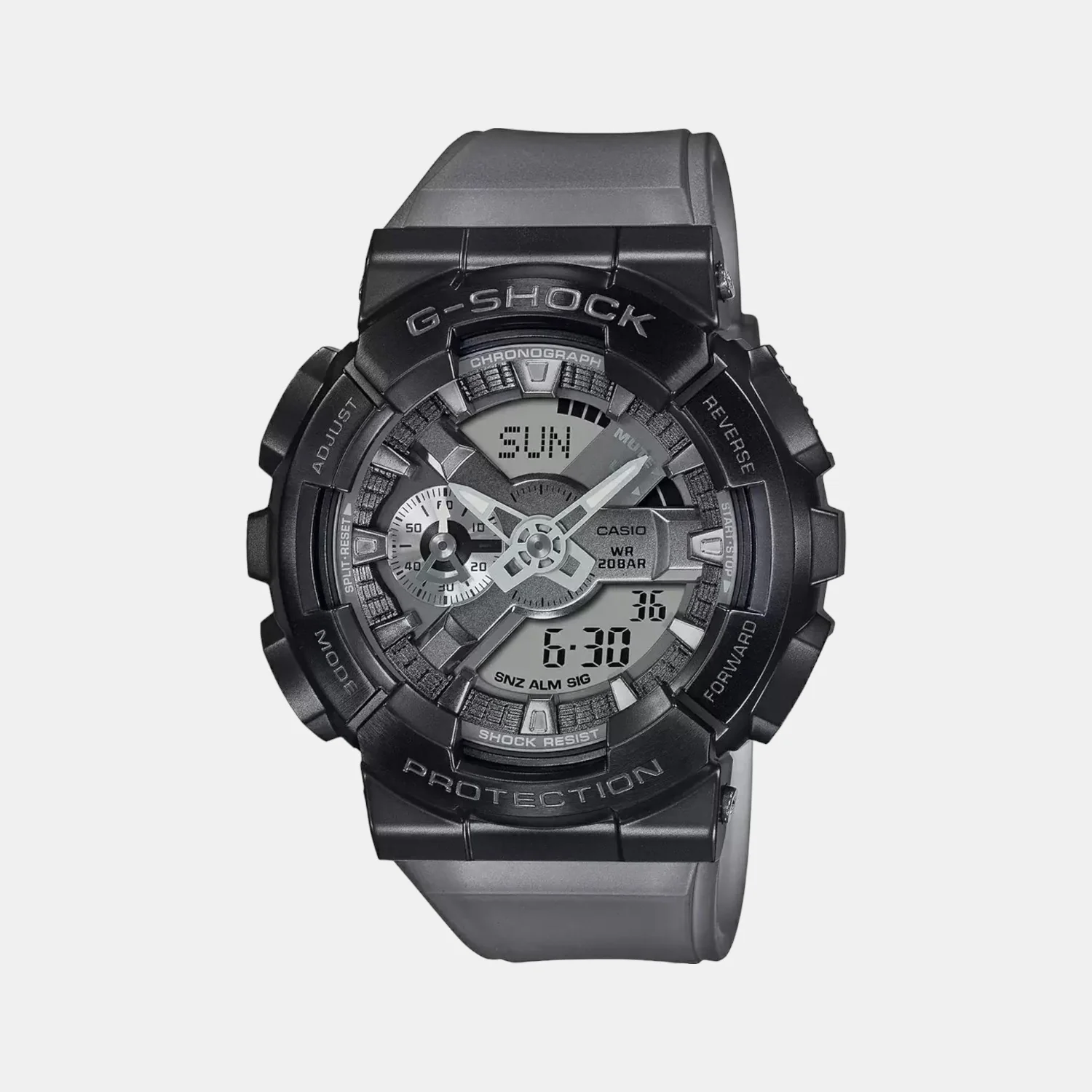 G-Shock Men Quartz Silver Dial Analog-Digital Resin Watch G1216
