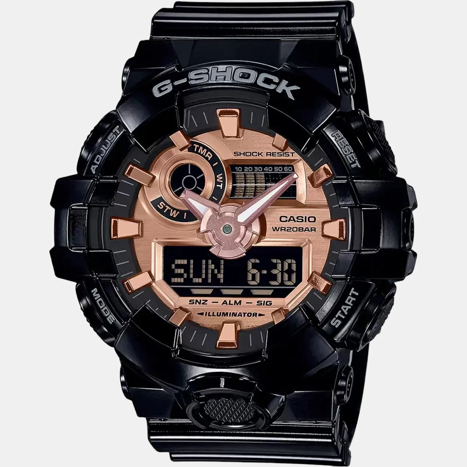 G-Shock Men Quartz Silver Dial Analog-Digital Resin Watch G938 - Image 2