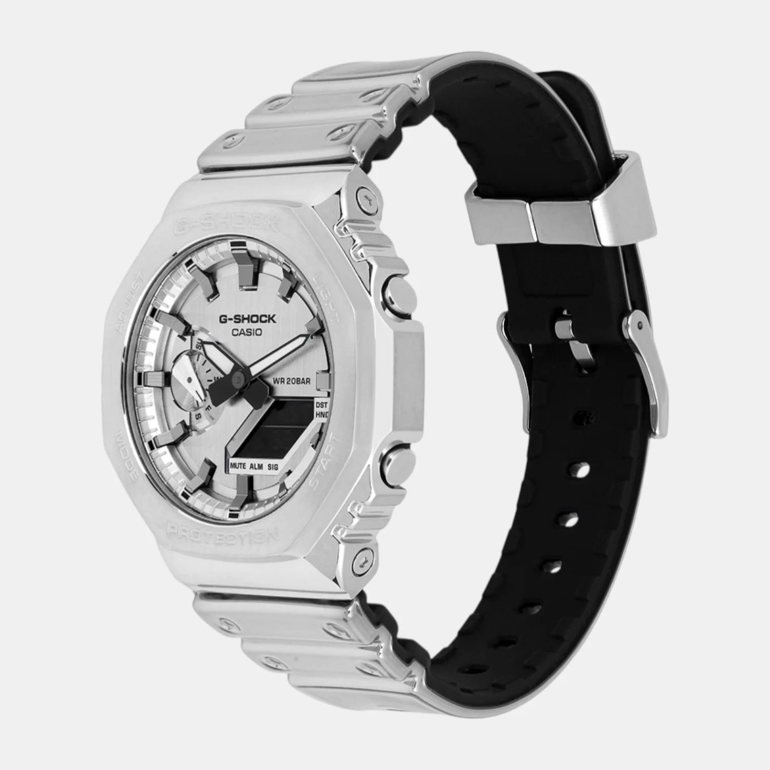 G-Shock Men Quartz Silver Dial Analog Resin Watch G1668 - Image 4