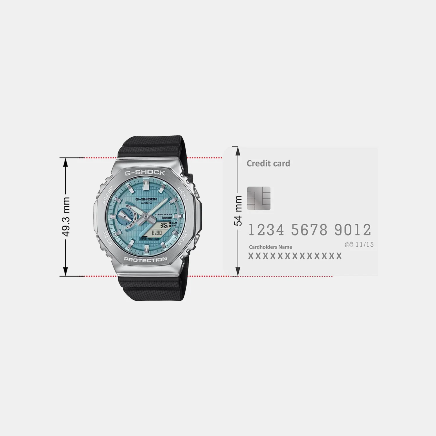 G-Shock Men Quartz Turquoise Dial Analog-Digital Resin Watch G1582 - Image 7