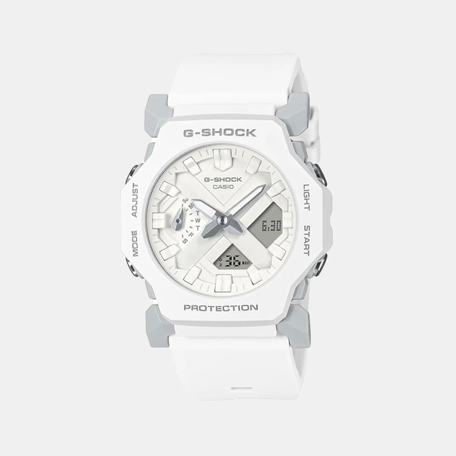 G-Shock Men Quartz White Dial Analog-Digital Resin Watch G1552