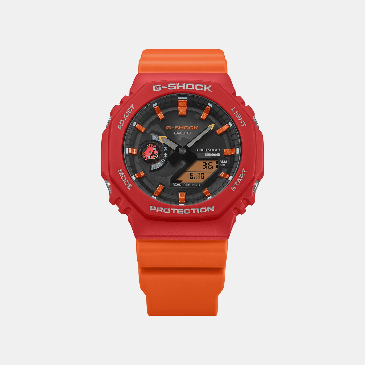 G-shock Men Solar Black Dial Analog-Digital Resin Watch G1758 - Image 2