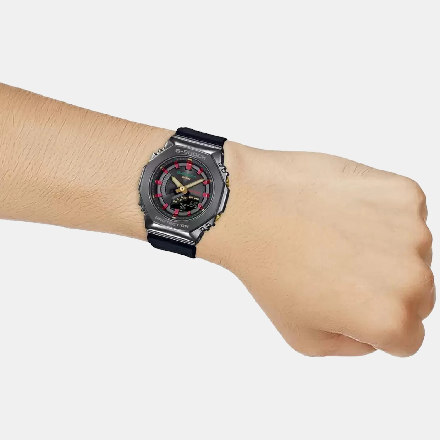 G-Shock Women Quartz Black Dial Analog-Digital Stainless Steel Watch G1185 - Image 6