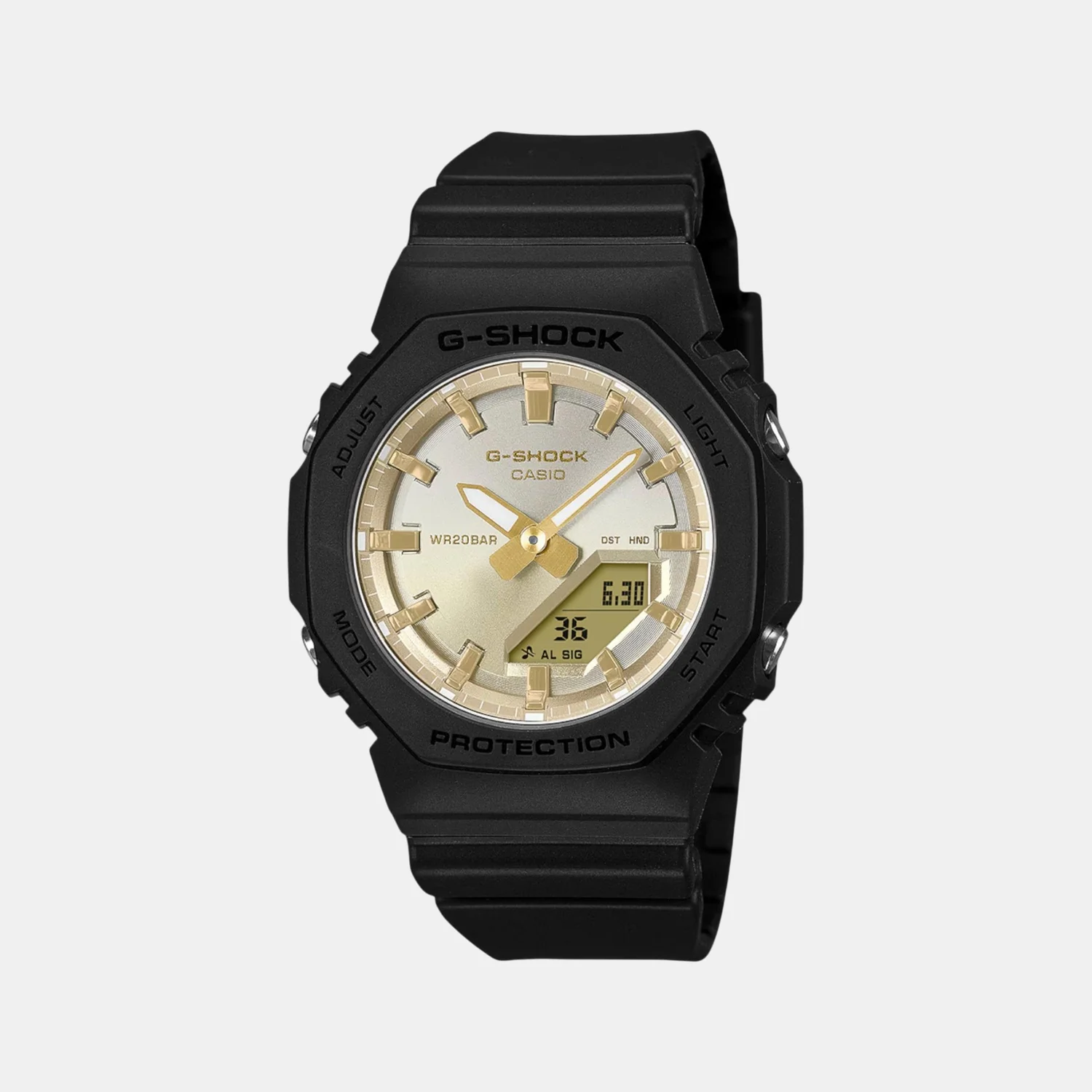 G-Shock Women Quartz Gold Dial Analog-Digital Resin Watch G1557