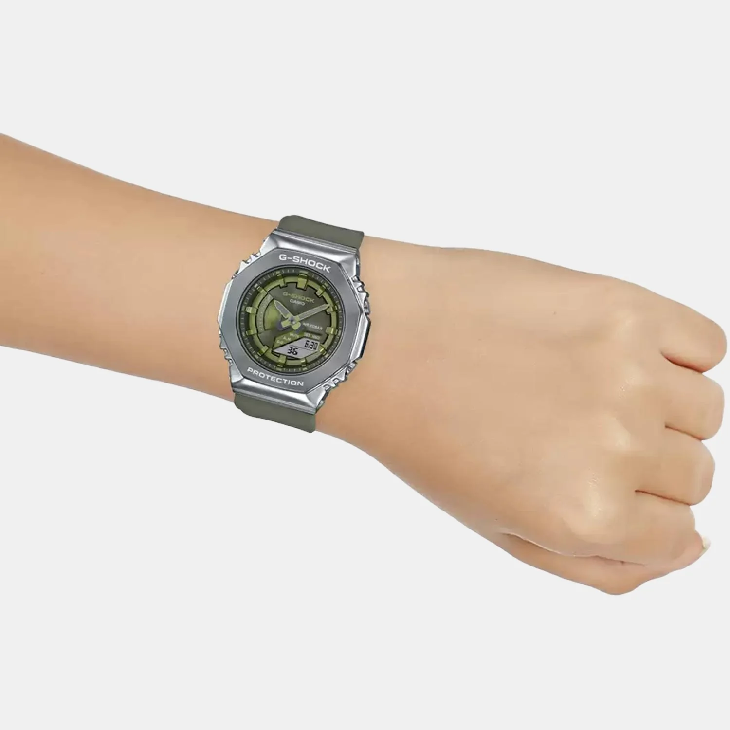 G-Shock Women Quartz Green Dial Analog-Digital Resin Watch G1163 - Image 7