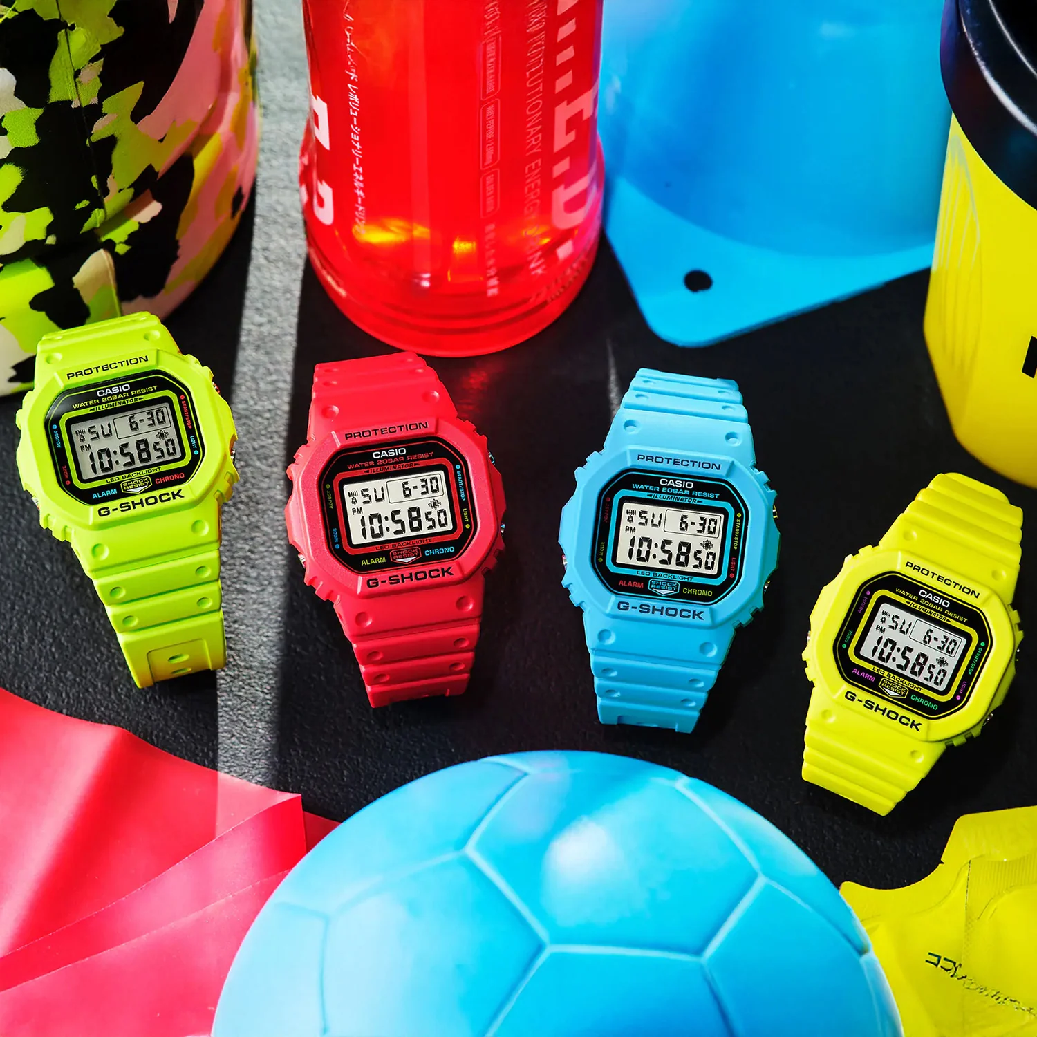 G-Shock Women Quartz Green Dial Digital Resin Watch G1584 - Image 4