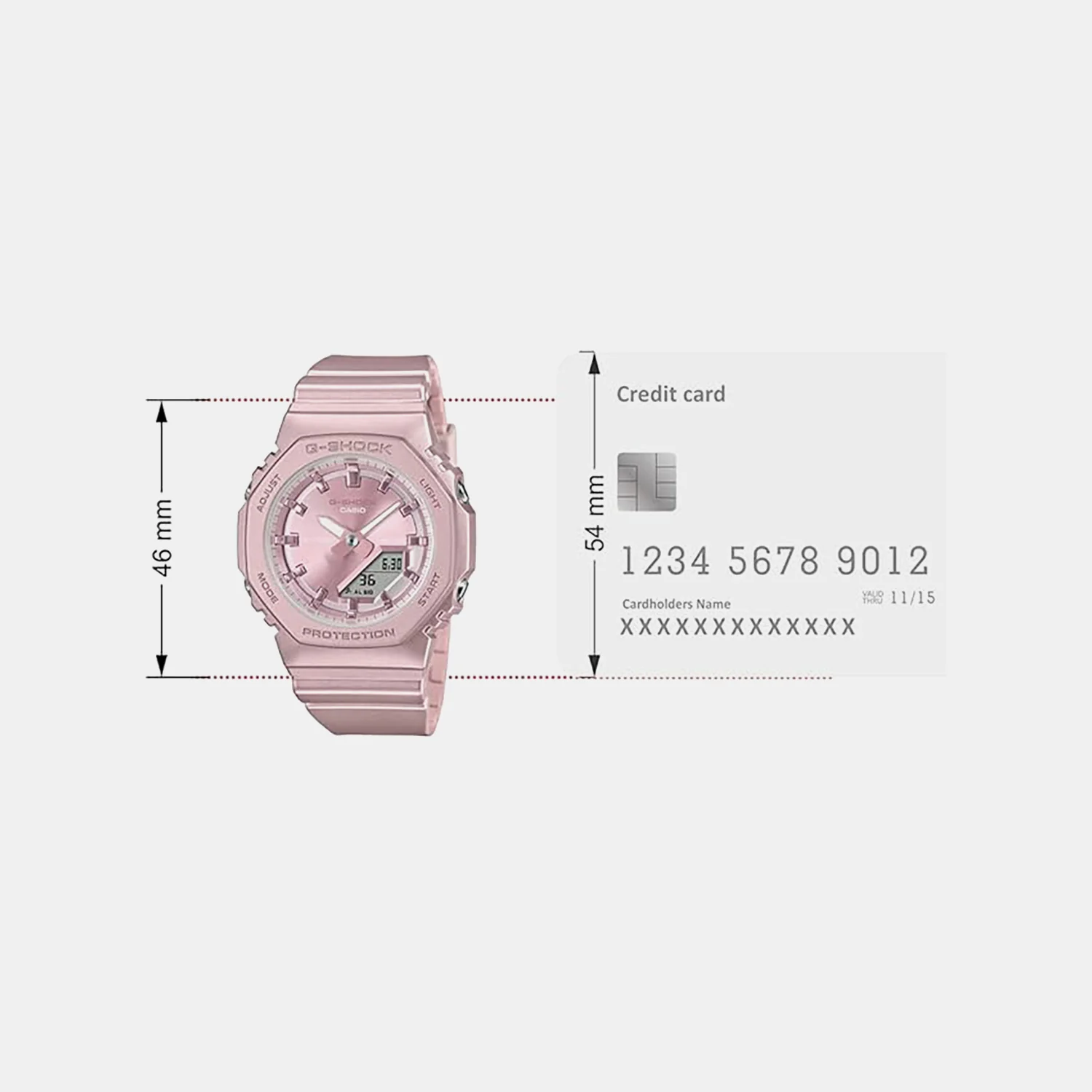 G-Shock Women Quartz Pink Dial Analog-Digital Resin Watch G1622 - Image 6