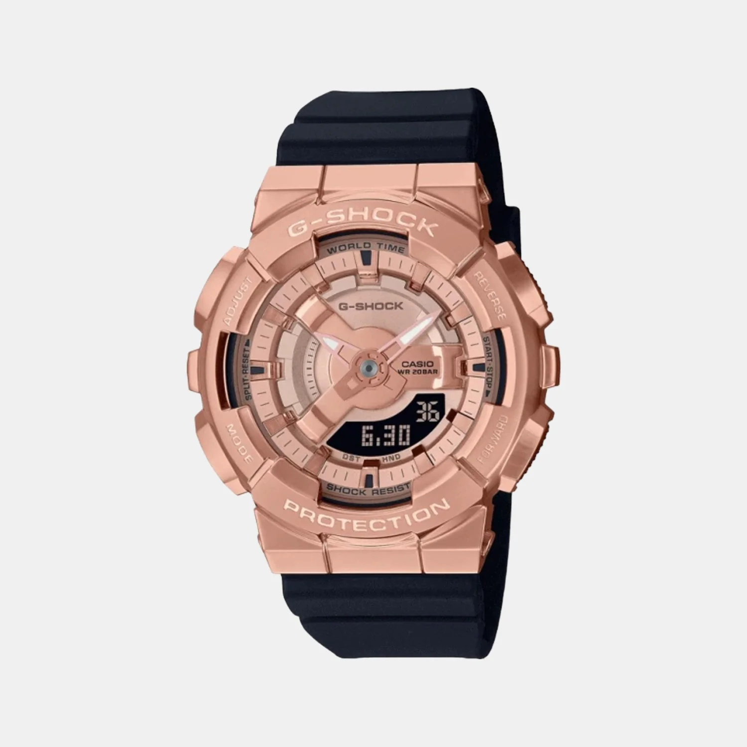 G-Shock Women Quartz Rose Gold Dial Analog-Digital Resin Watch G1315 - Image 5