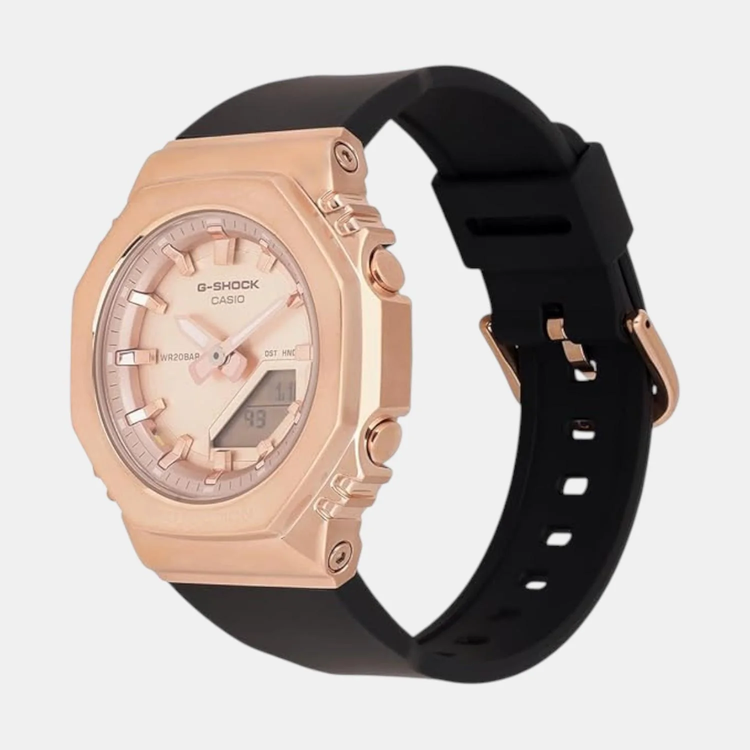 G-Shock Women Quartz Rose Gold Dial Analog-Digital Resin Watch G1693 - Image 5