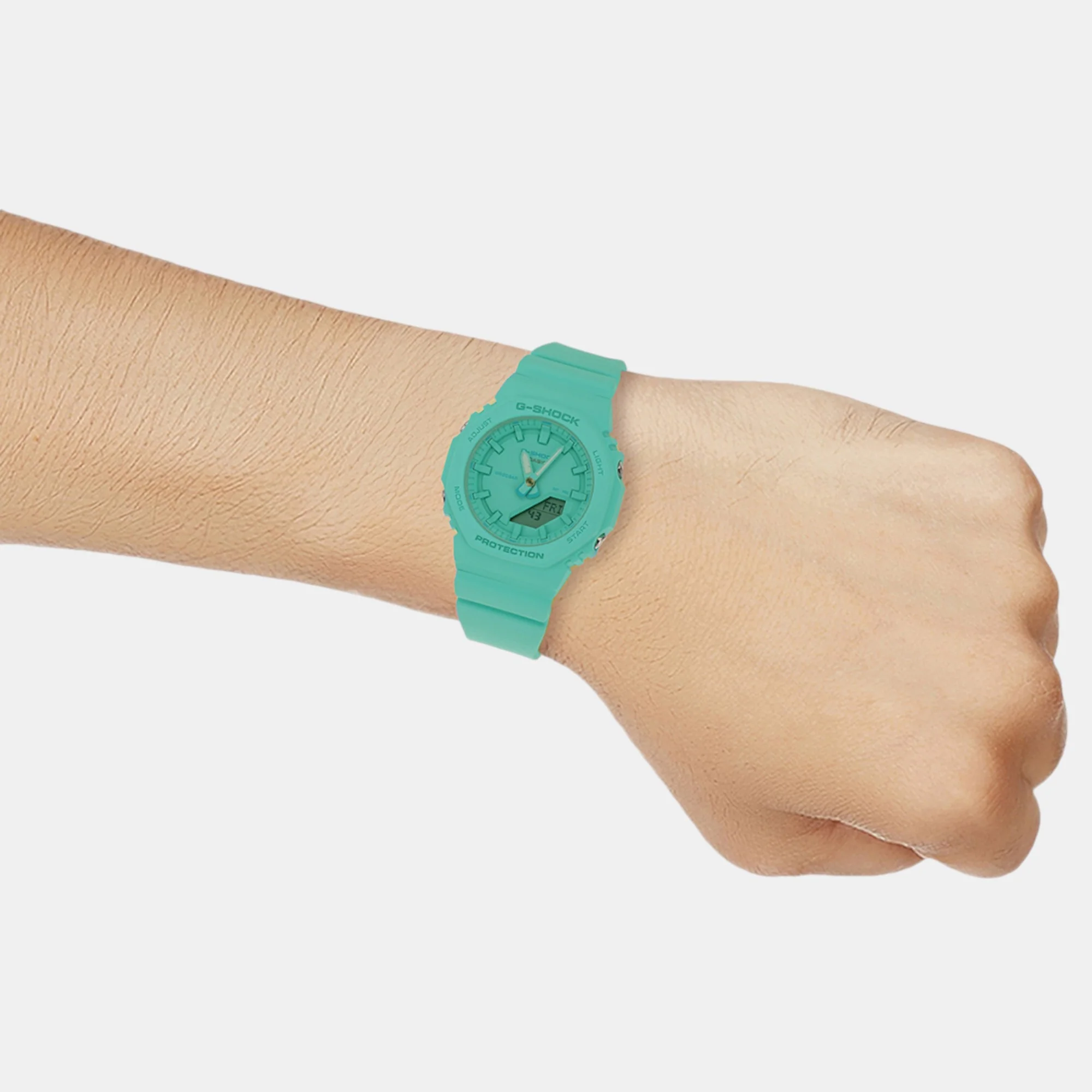 G-Shock Women Quartz Turquoise Blue Dial Analog-Digital Resin Watch G1531 - Image 8