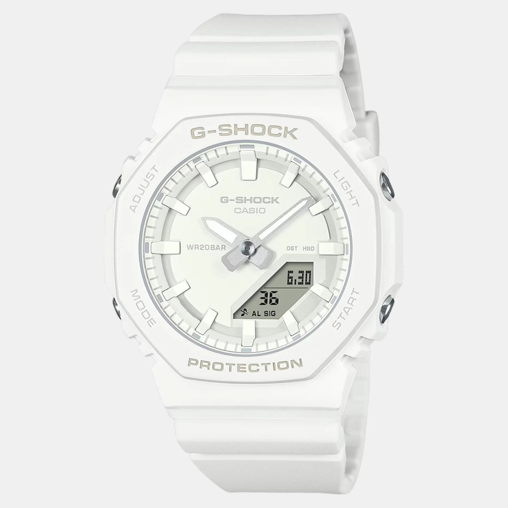 G-Shock Women Quartz White Dial Analog-Digital Resin Watch G1532 - Image 2