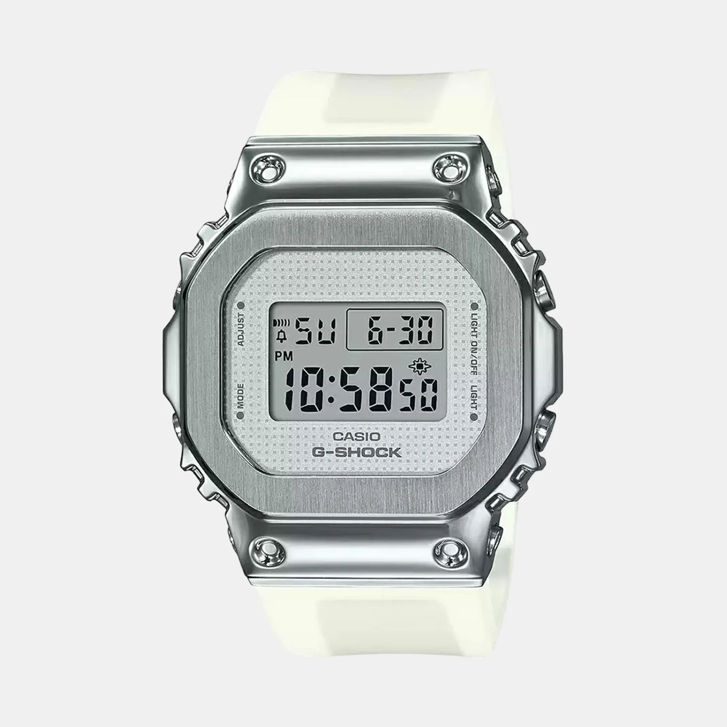 G-Shock Women Quartz Silver Dial Digital Resin Watch G1104 - Image 3