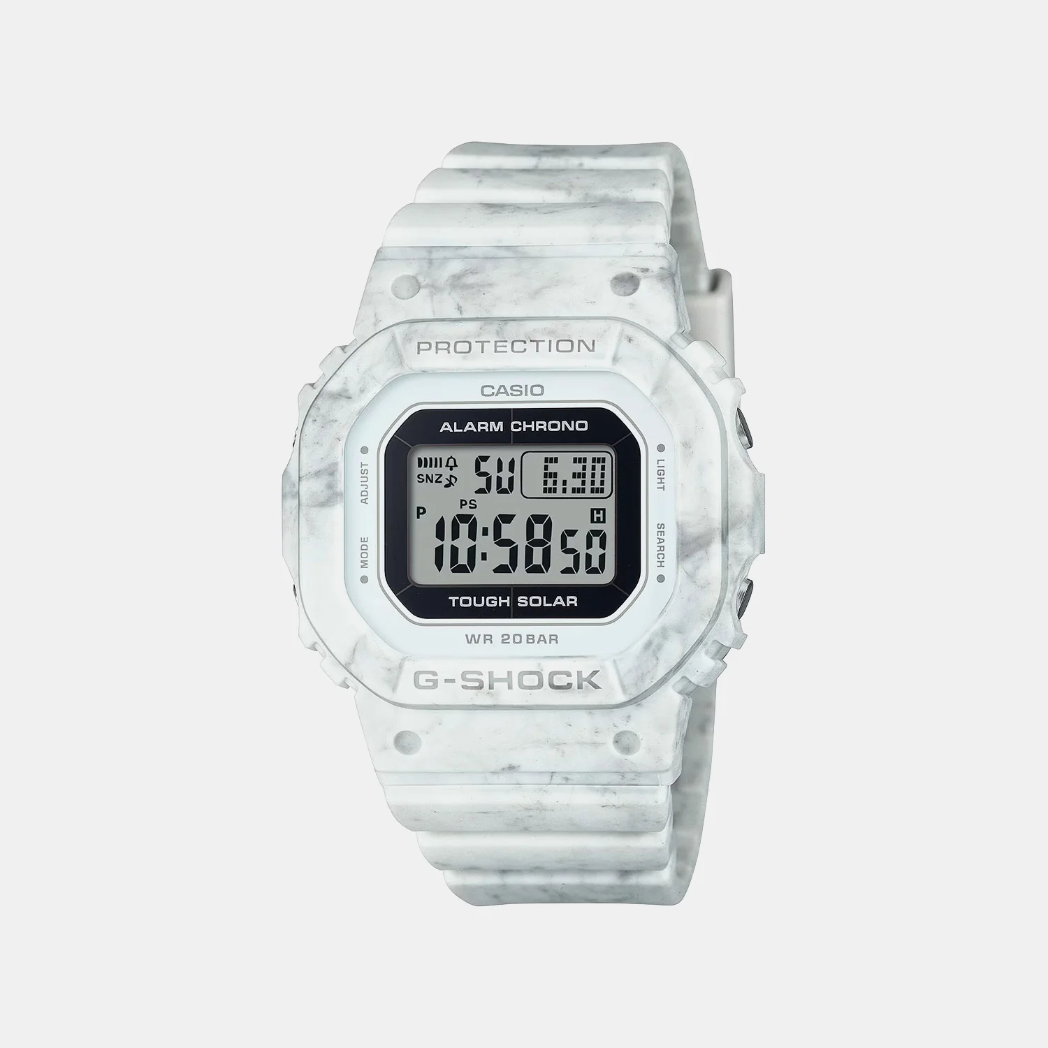 G-Shock Women Quartz White Dial Digital Resin Watch GMS-S5600RT-7DR G1577