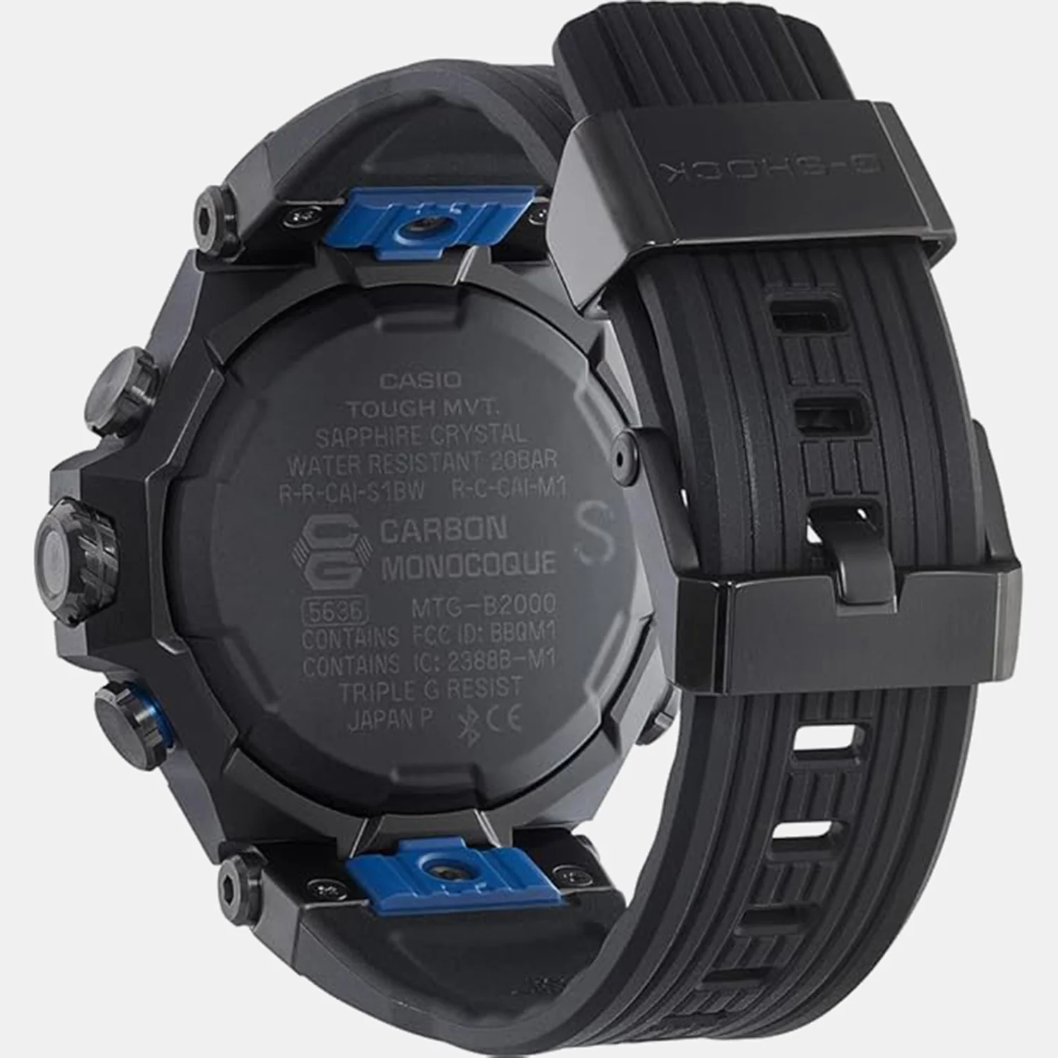 Men Quartz Black Dial Analog Resin Watch MTG-B2000B-1A2DR G1730 - Image 4