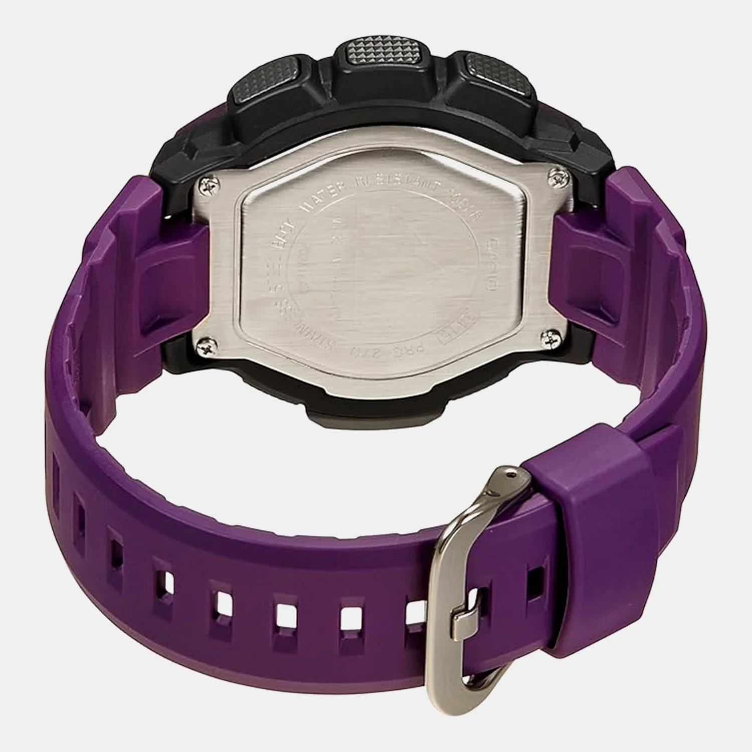 Protrek Men Quartz Grey Dial Digital Resin Watch SL85 - Image 3