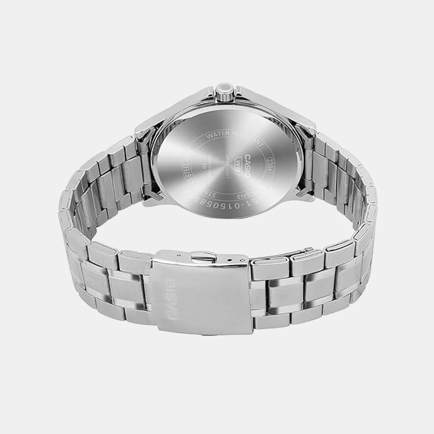 Men Quartz Ice Blue Dial Multi-Function Stainless Steel Watch A2451 - Image 3