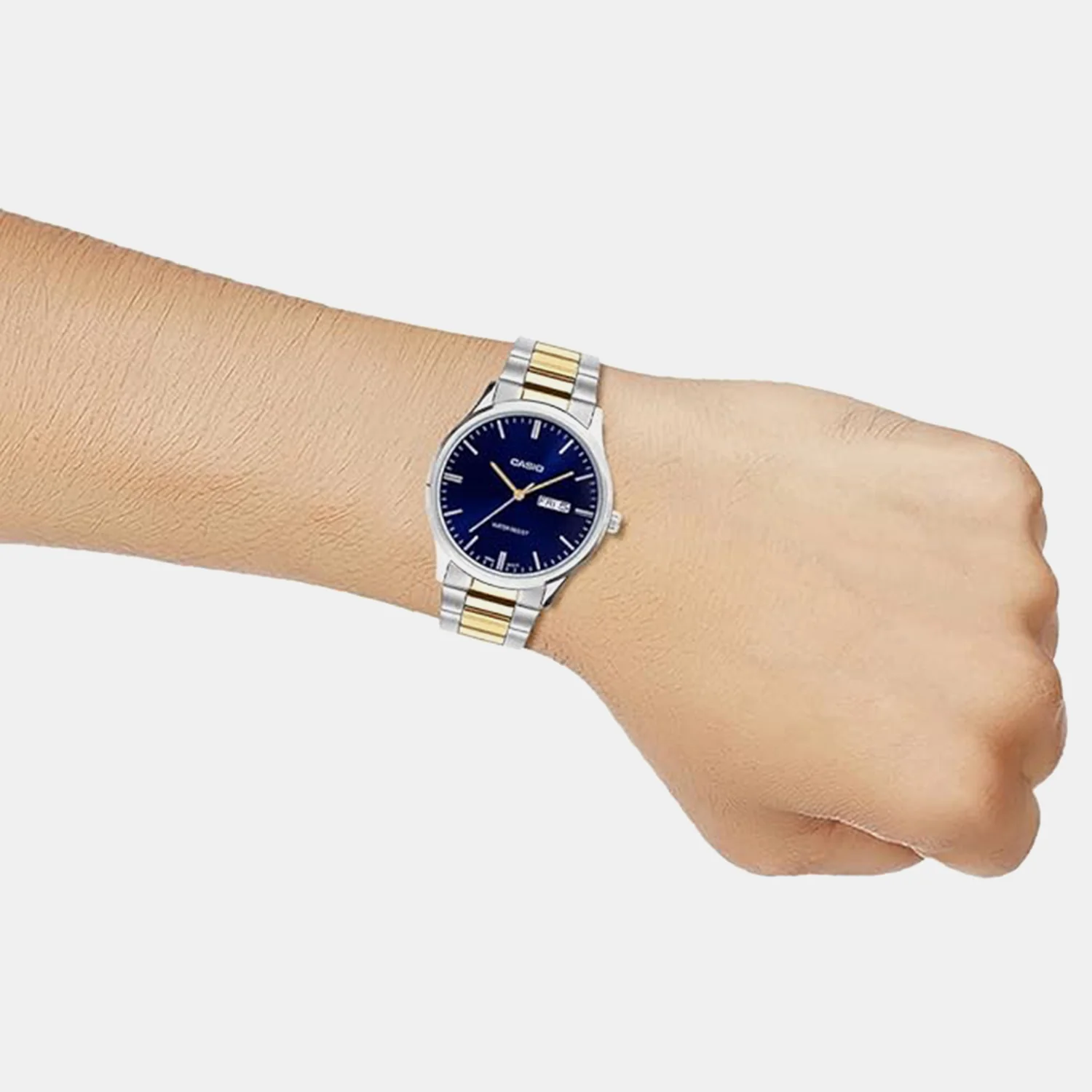 Men Quartz Blue Dial Analog Stainless Steel Watch A2517 - Image 7