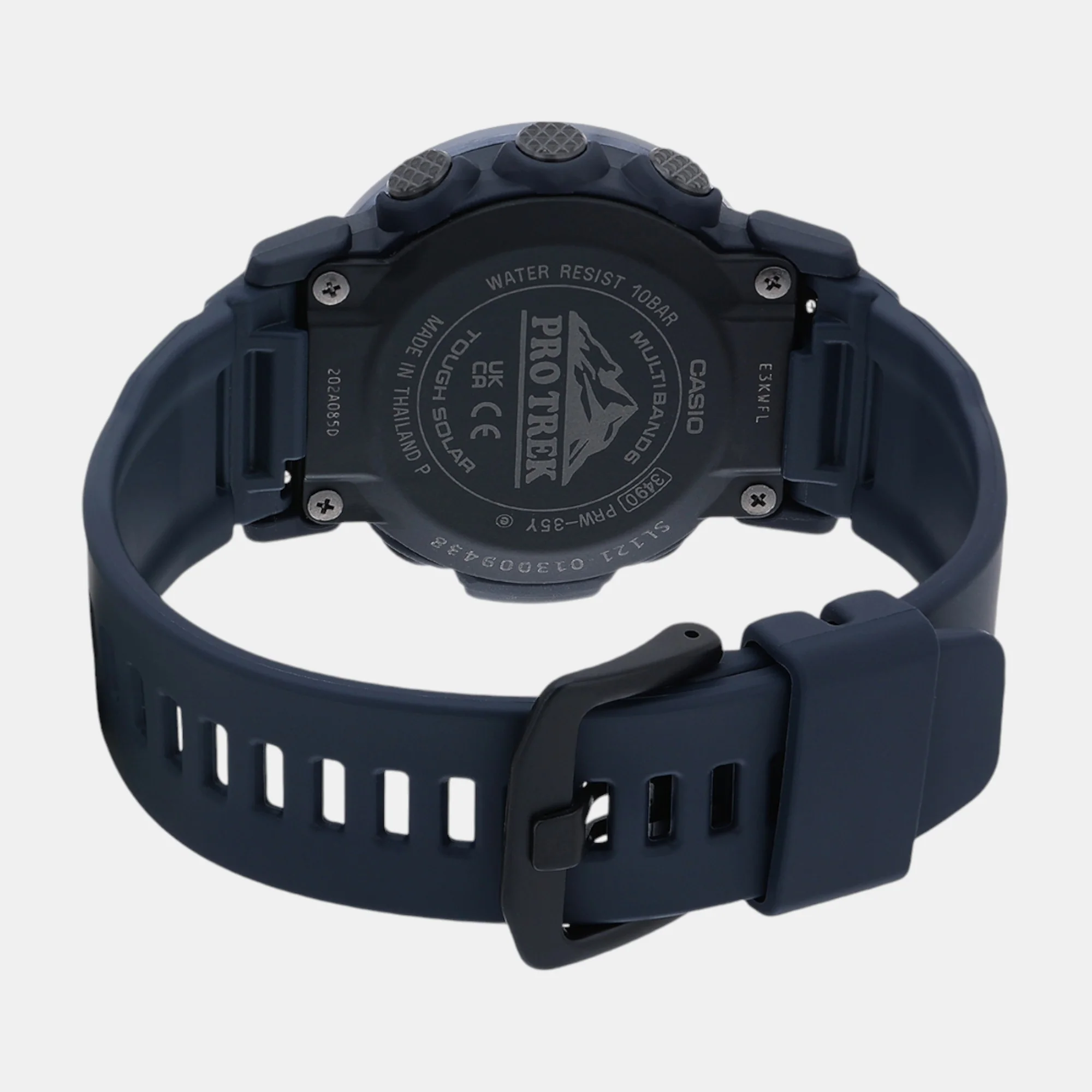 Protrek Men Quartz Blue Dial Digital Resin Watch SL121 - Image 6