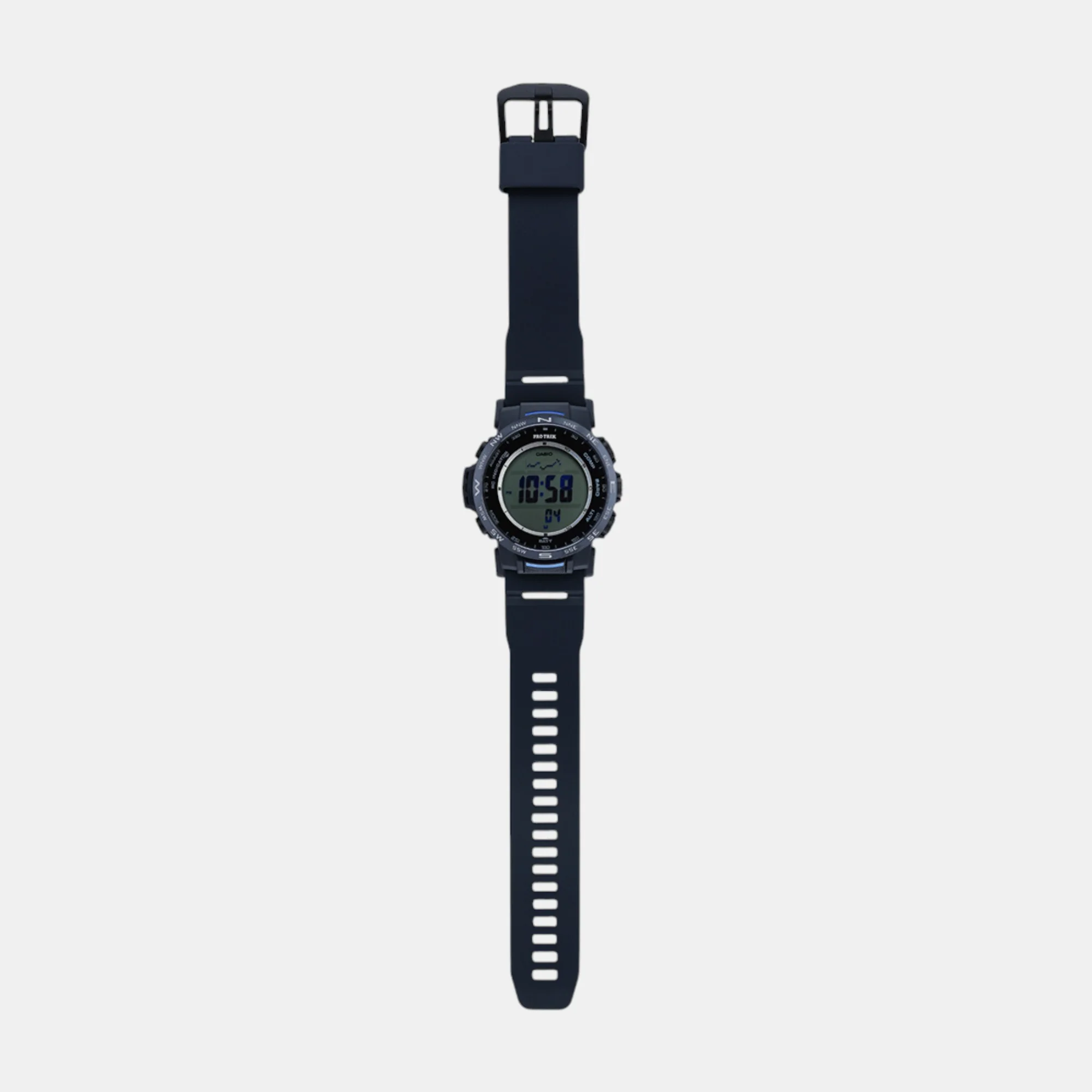Protrek Men Quartz Blue Dial Digital Resin Watch SL121 - Image 7