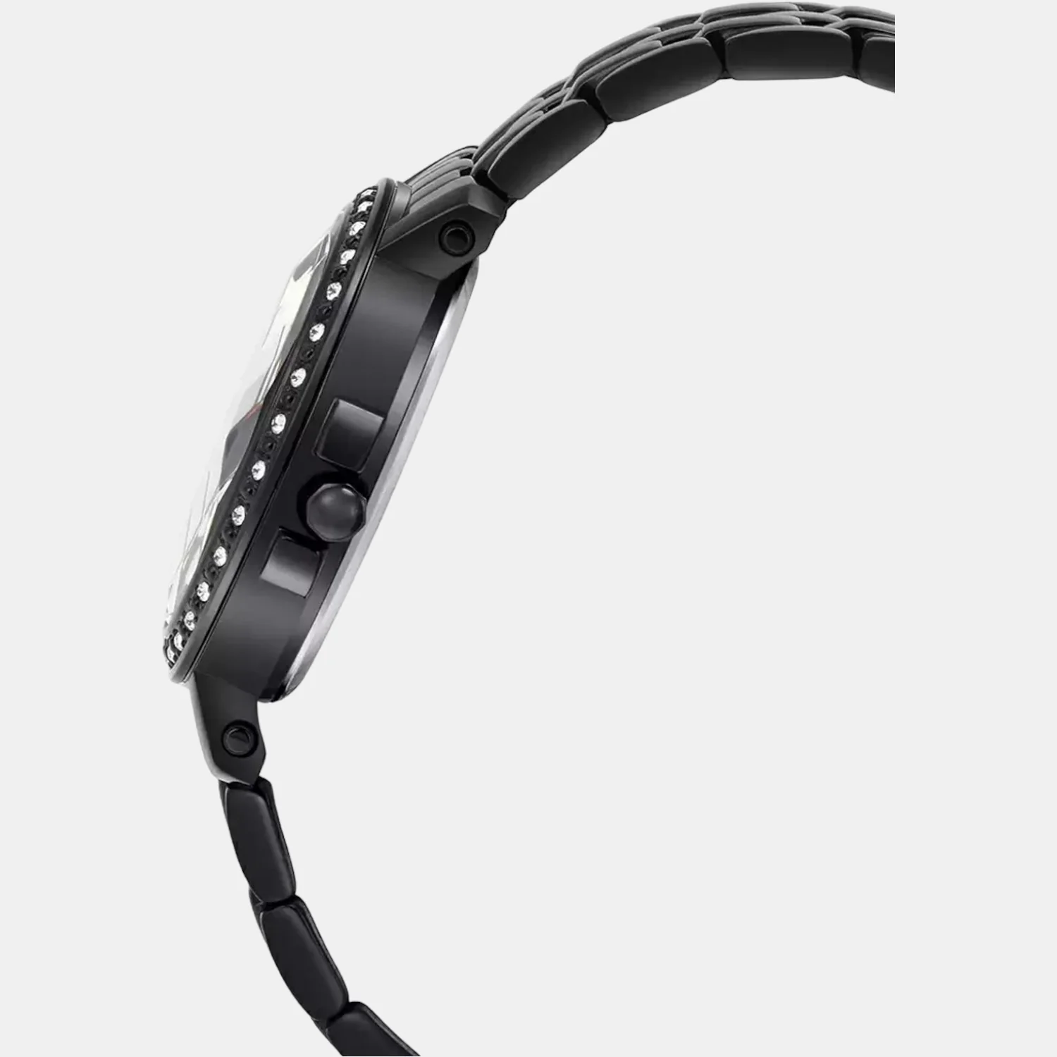 Sheen Women Quartz Black Dial Chronograph Stainless Steel Watch SH239 - Image 3