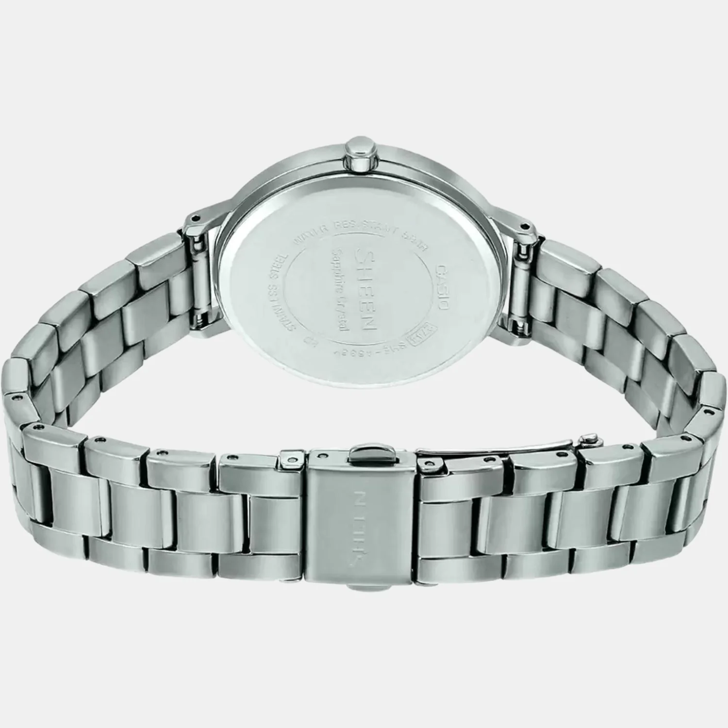 Sheen Women Quartz Blue Dial Analog Stainless Steel Watch SH228 - Image 4
