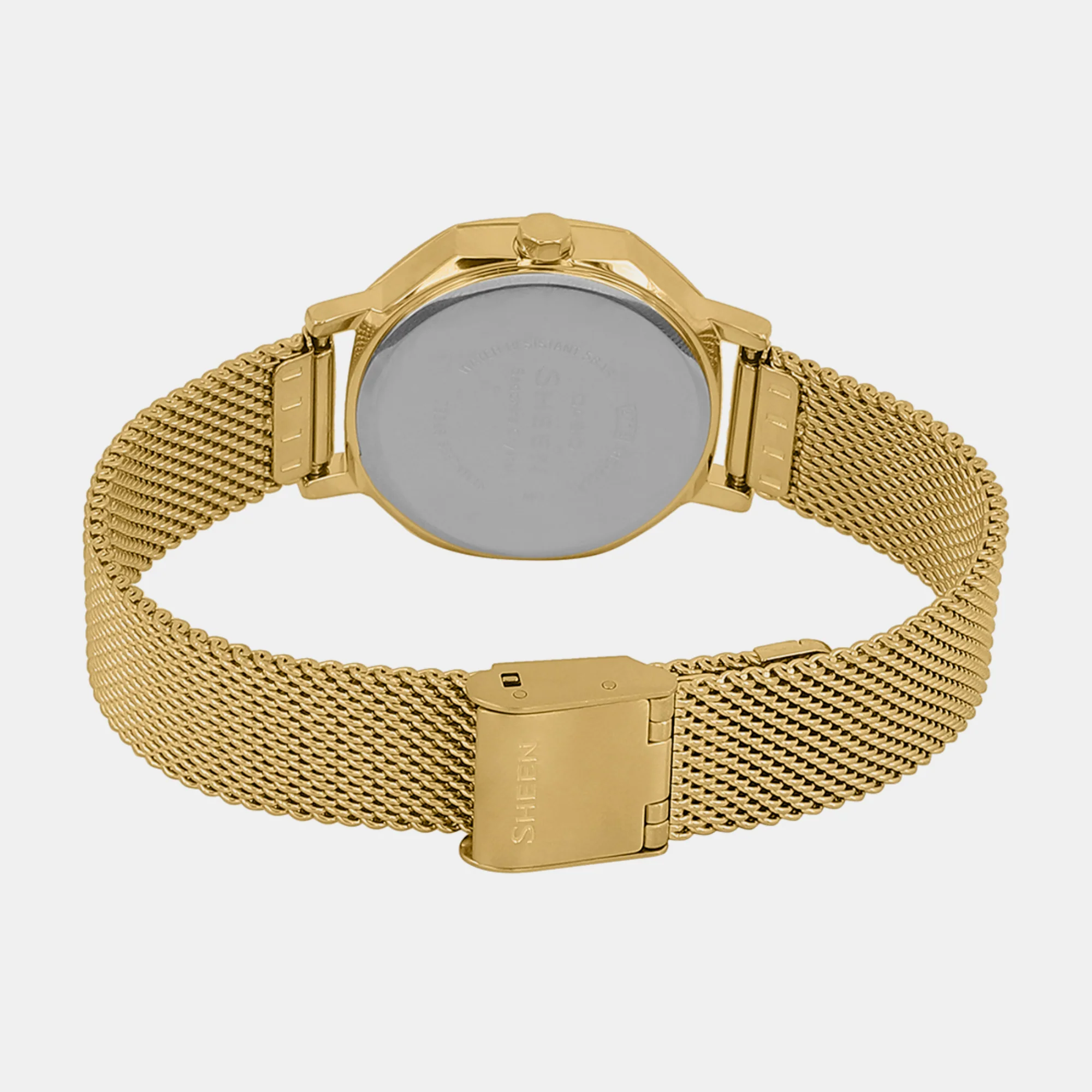 Sheen Women Quartz Gold Dial Analog Stainless Steel Watch SH289 - Image 4