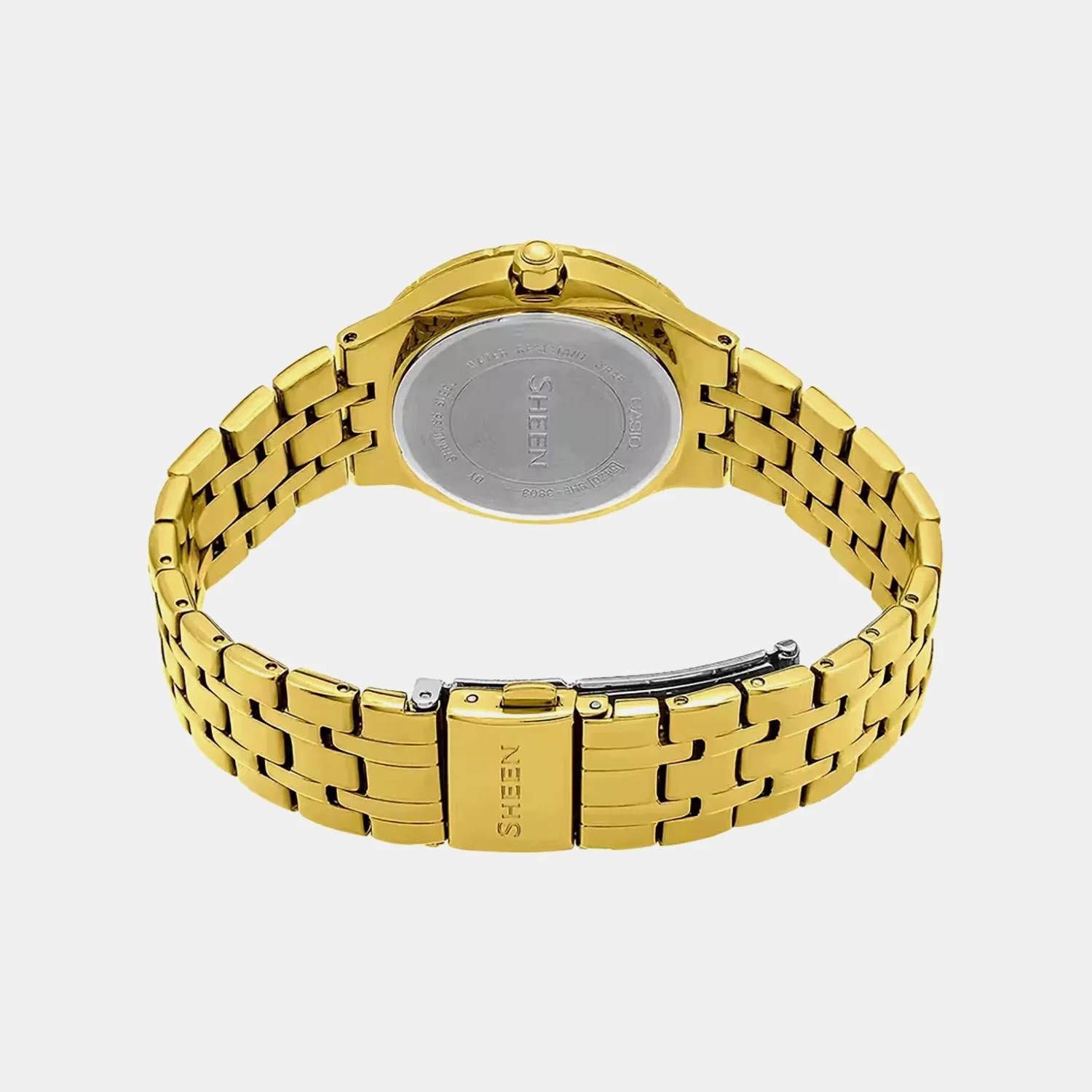 Sheen Women Quartz Gold Dial Analog Stainless Steel Watch SX138 - Image 4