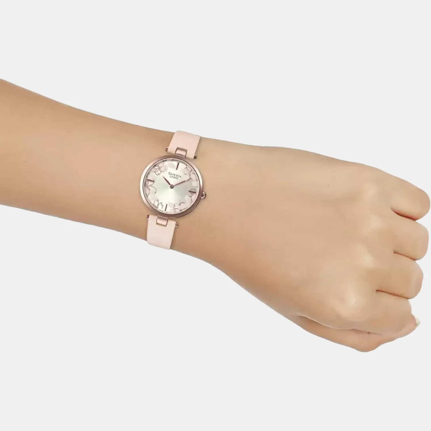 Sheen Women Quartz Rose Gold Dial Analog Leather Watch SH240 - Image 7