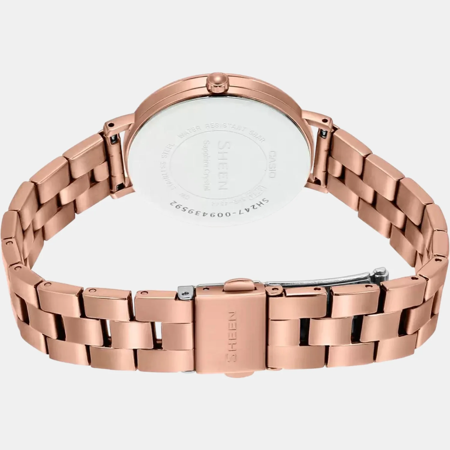 Sheen Women Quartz Pink Dial Analog Stainless Steel Watch SH247 - Image 4