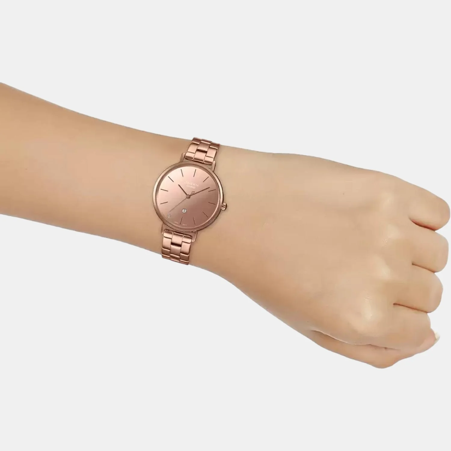 Sheen Women Quartz Pink Dial Analog Stainless Steel Watch SH247 - Image 5