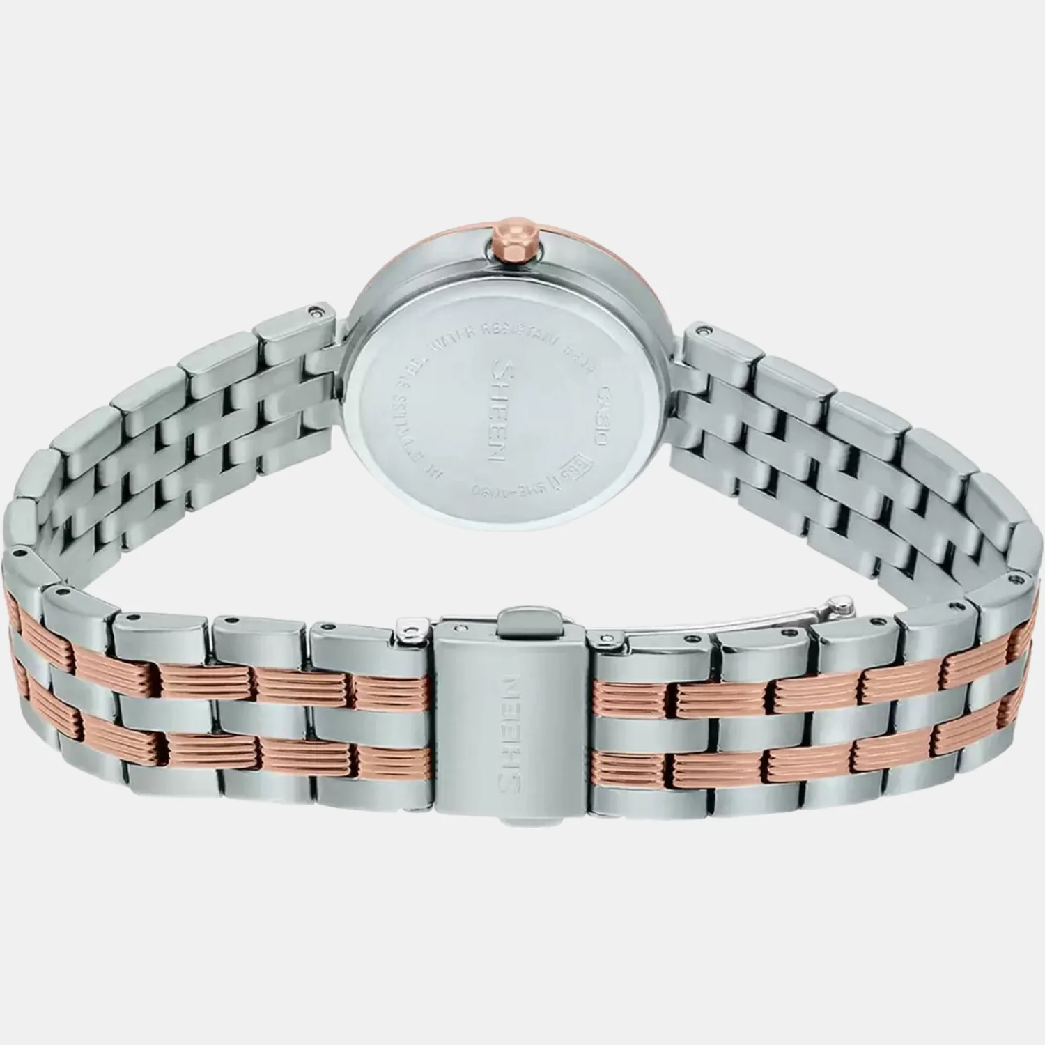 Sheen Women Quartz Rose Gold Dial Analog Stainless Steel Watch SH227 - Image 4