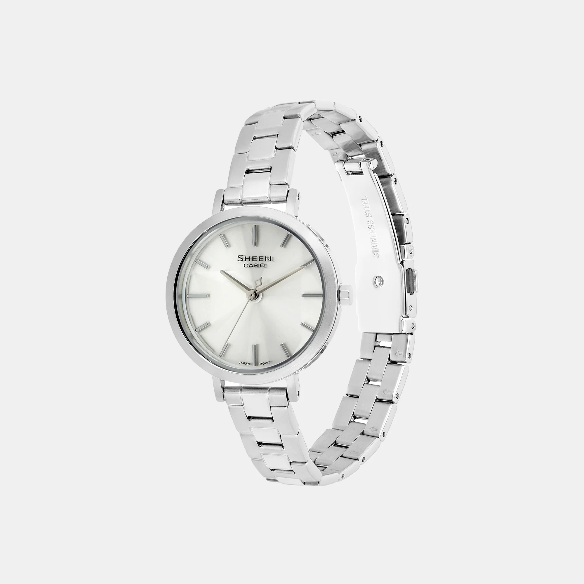 Sheen Women Quartz Silver Dial Analog Stainless Steel Watch SH301 - Image 6