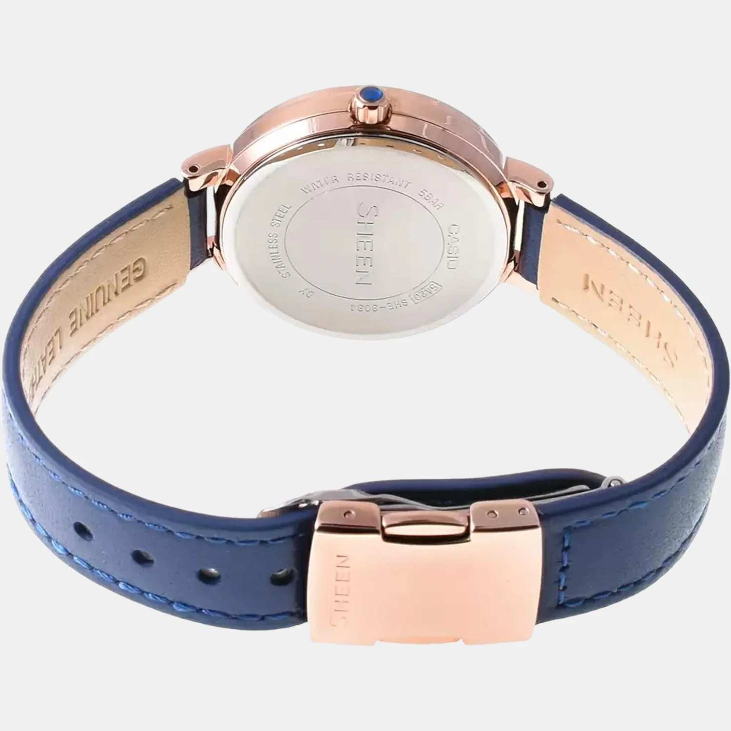 Sheen Women Quartz Silver Dial Chronograph Leather Watch SX251 - Image 5