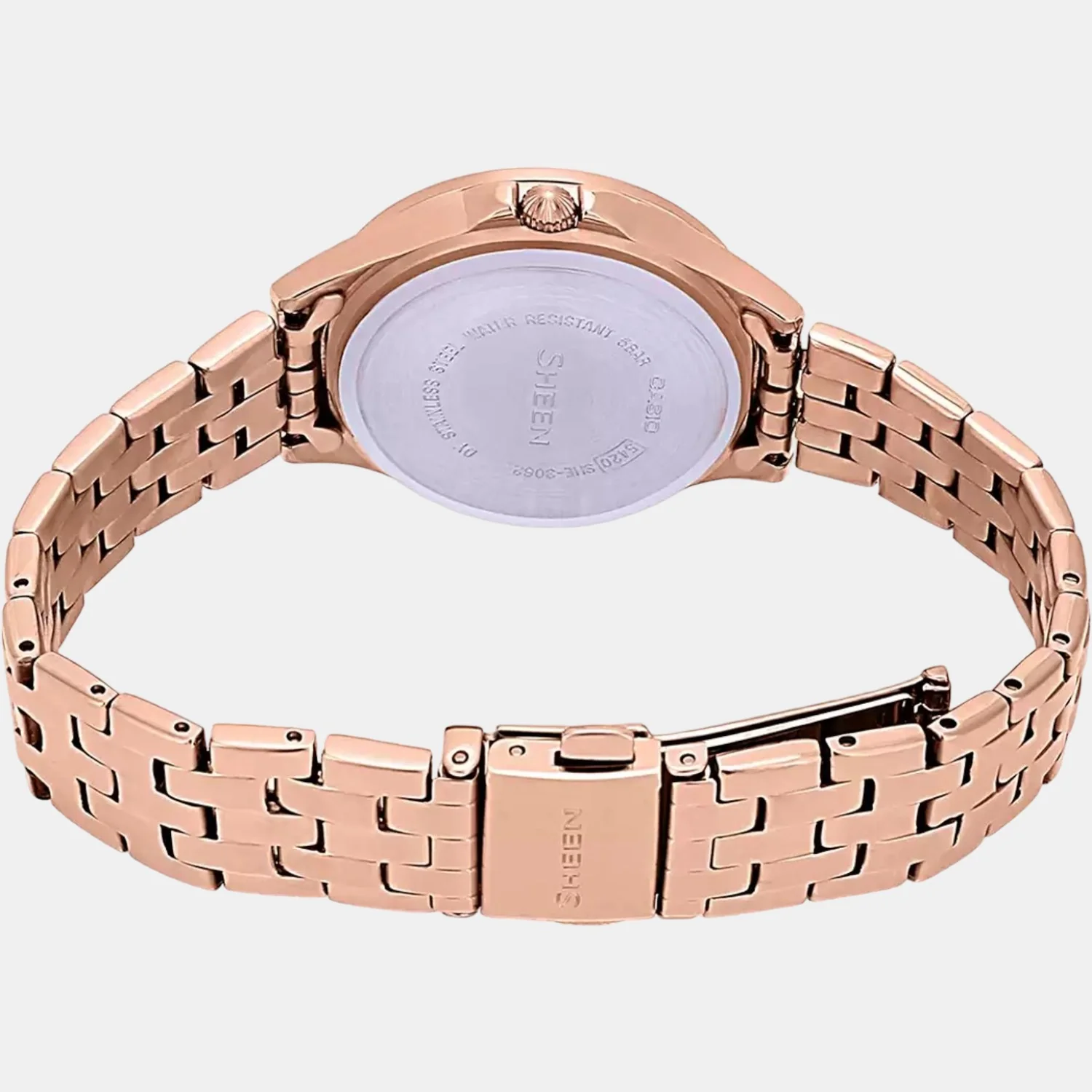 Sheen Women Quartz Silver Dial Chronograph Stainless Steel Watch SX218 - Image 5
