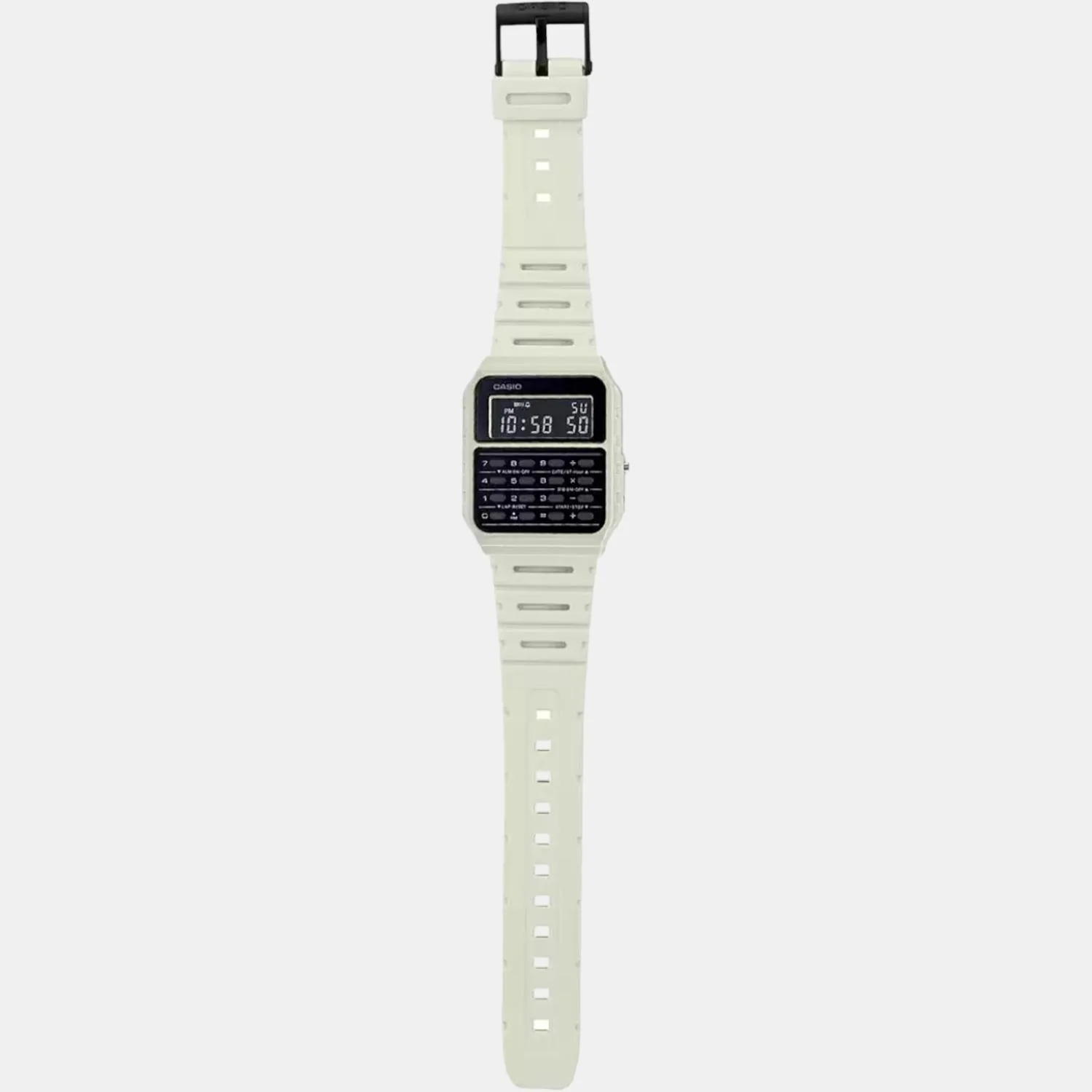Vintage Unisex Quartz White Dial Digital Resin Watch D249 - Image 5