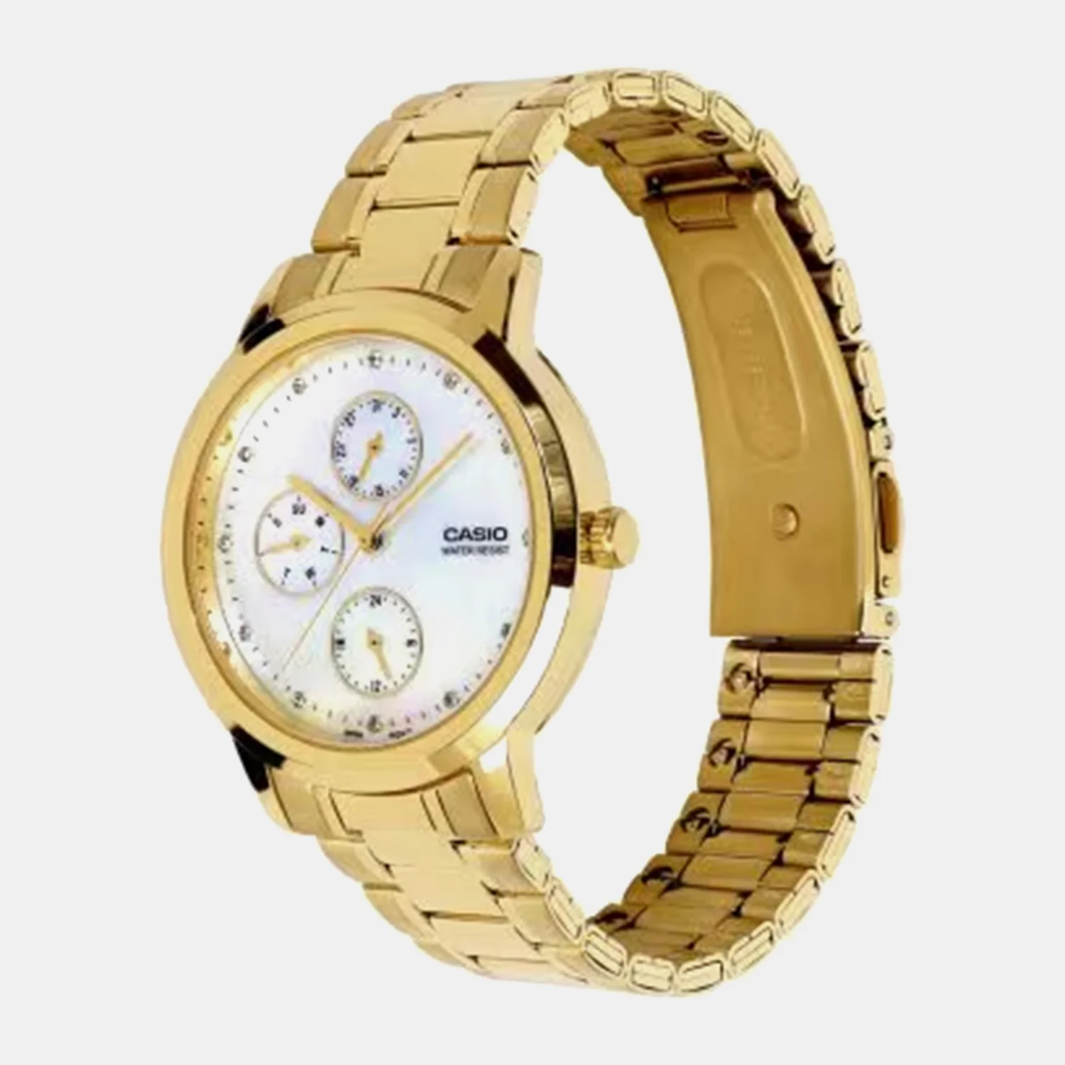 Women Quartz Mother Of Pearl Dial Analog Stainless Steel Watch LTP-SN6KGS-7A A2494 - Image 4
