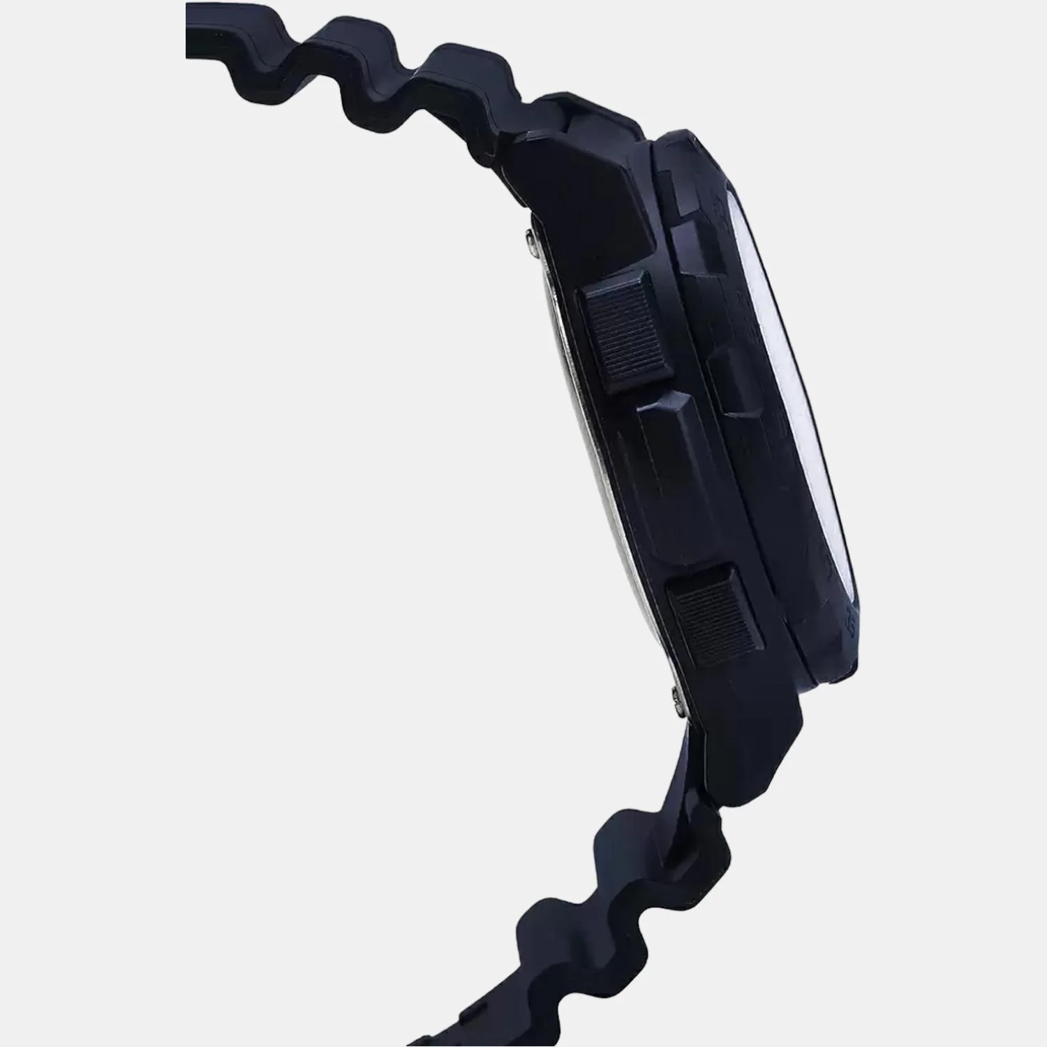 Youth Men Quartz Black Dial Analog-Digital Resin Watch AD217 - Image 3